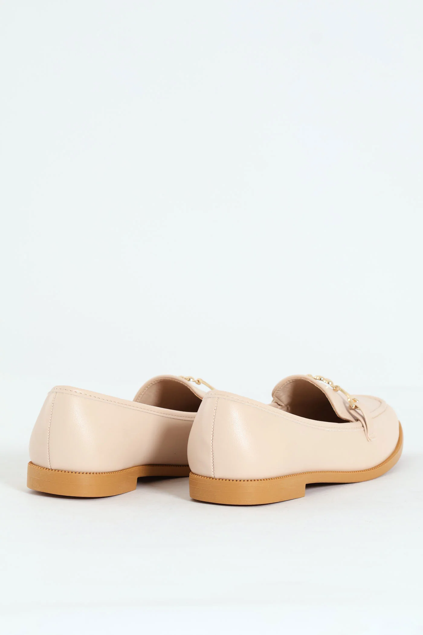 Bead Shaped Trim Classic Loafer - Taupe - Image 5