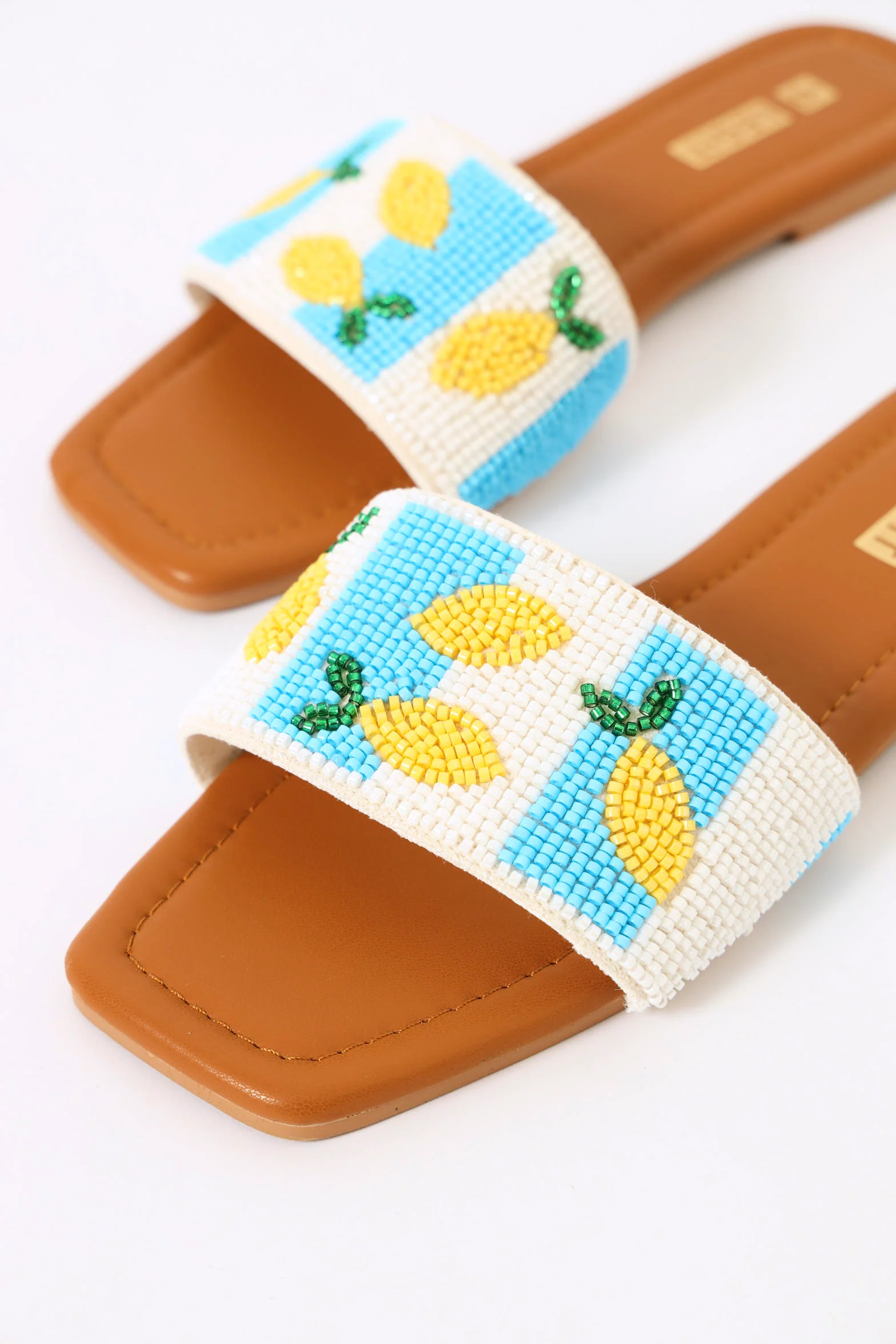 Beaded Lemon One Strap Sandal - Multi - Image 2
