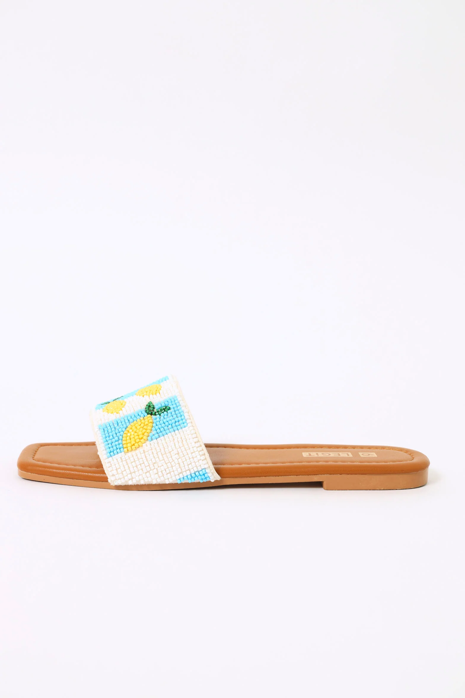 Beaded Lemon One Strap Sandal - Multi - Image 3