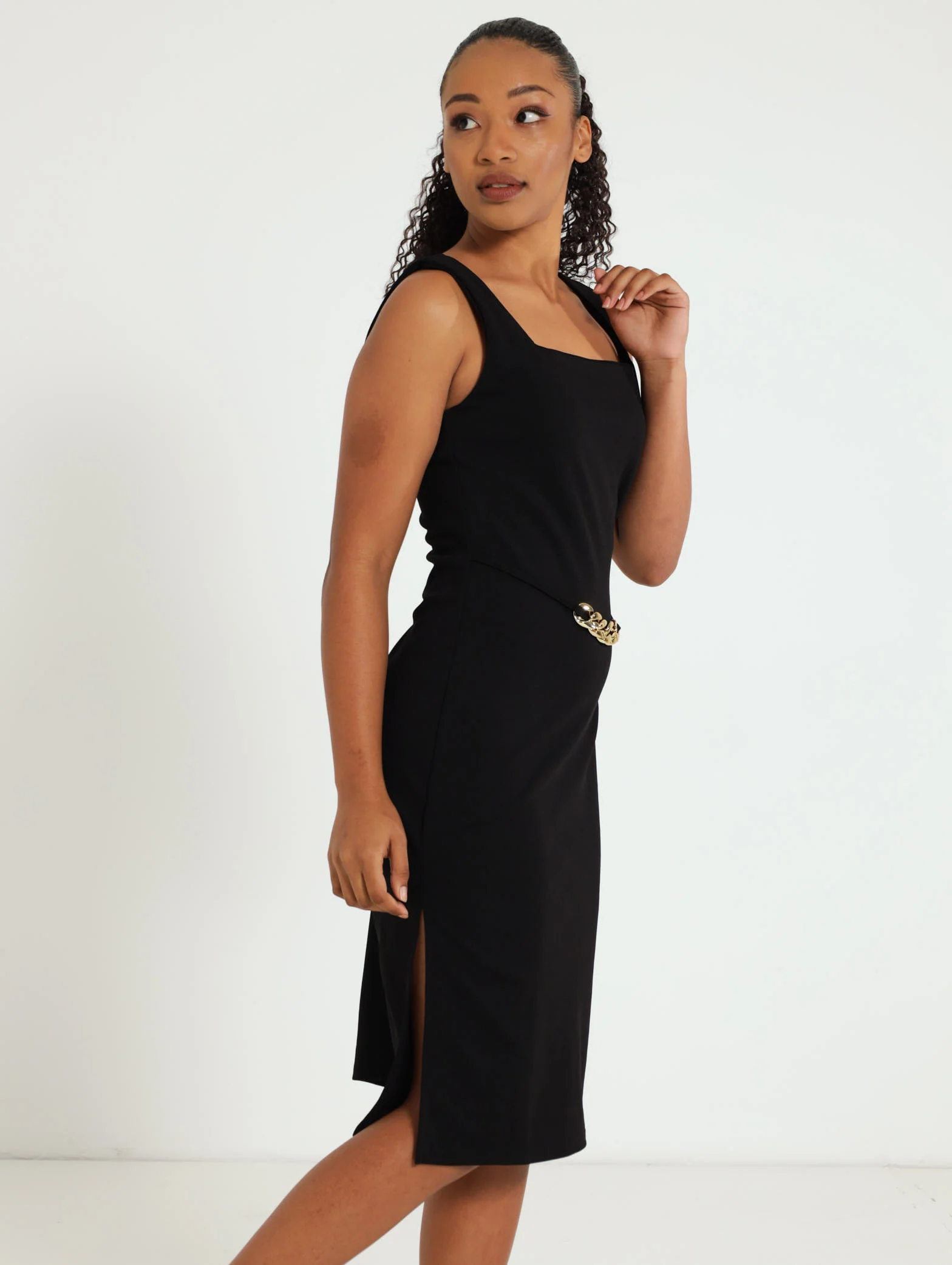 Belted Bodycon Dress - Image 2
