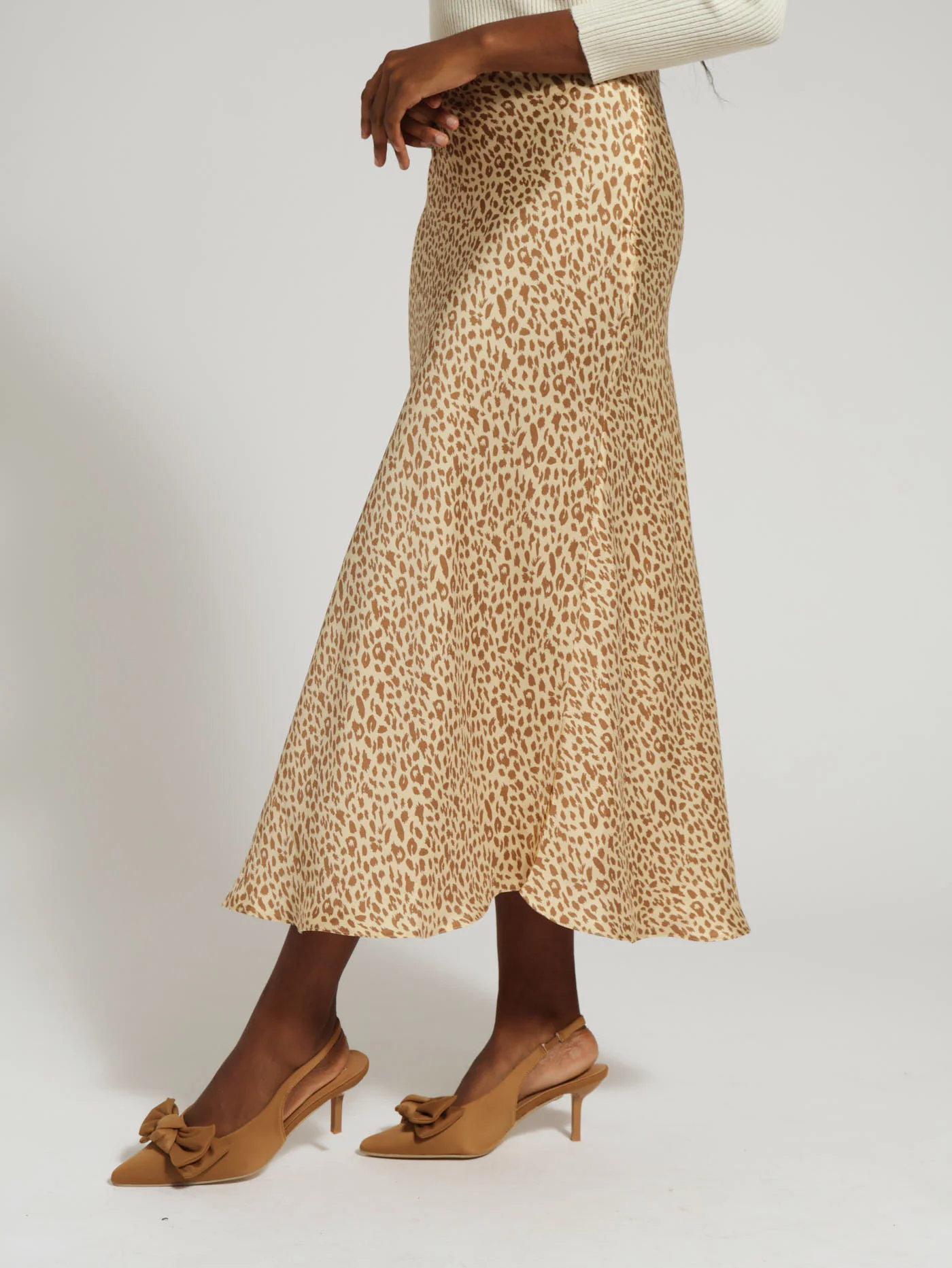 Bias Slip Skirt - Animal - Image 2