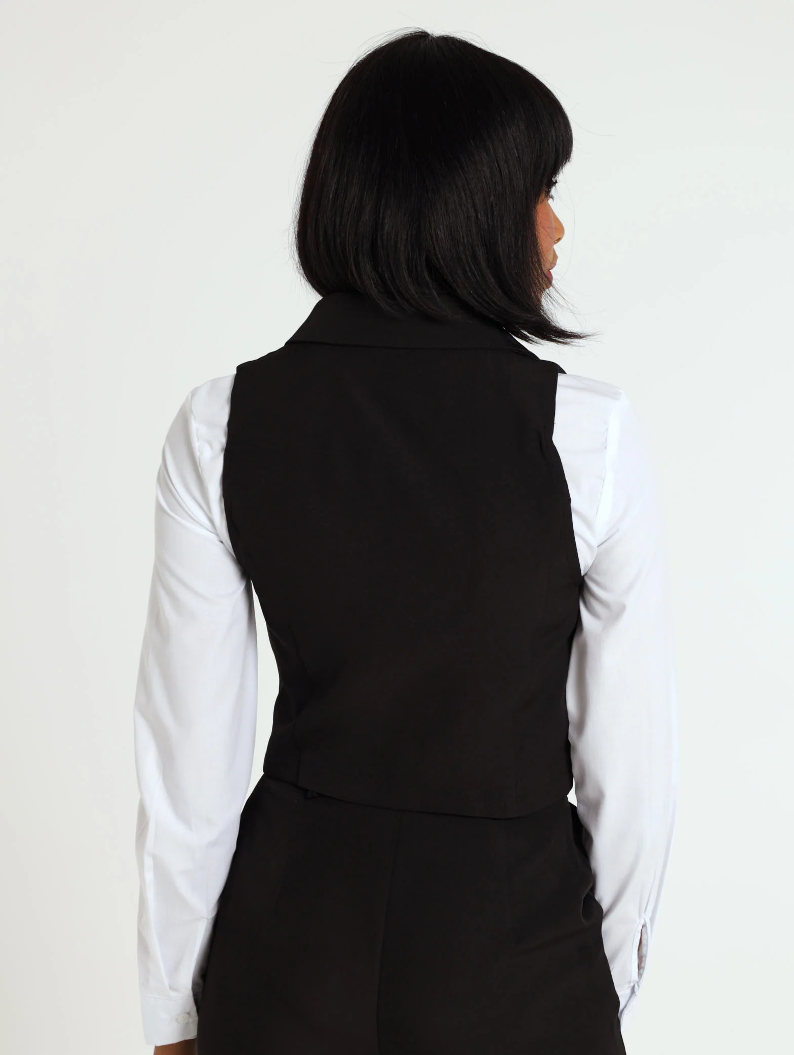 Black Collared Waistcoat - Image 4