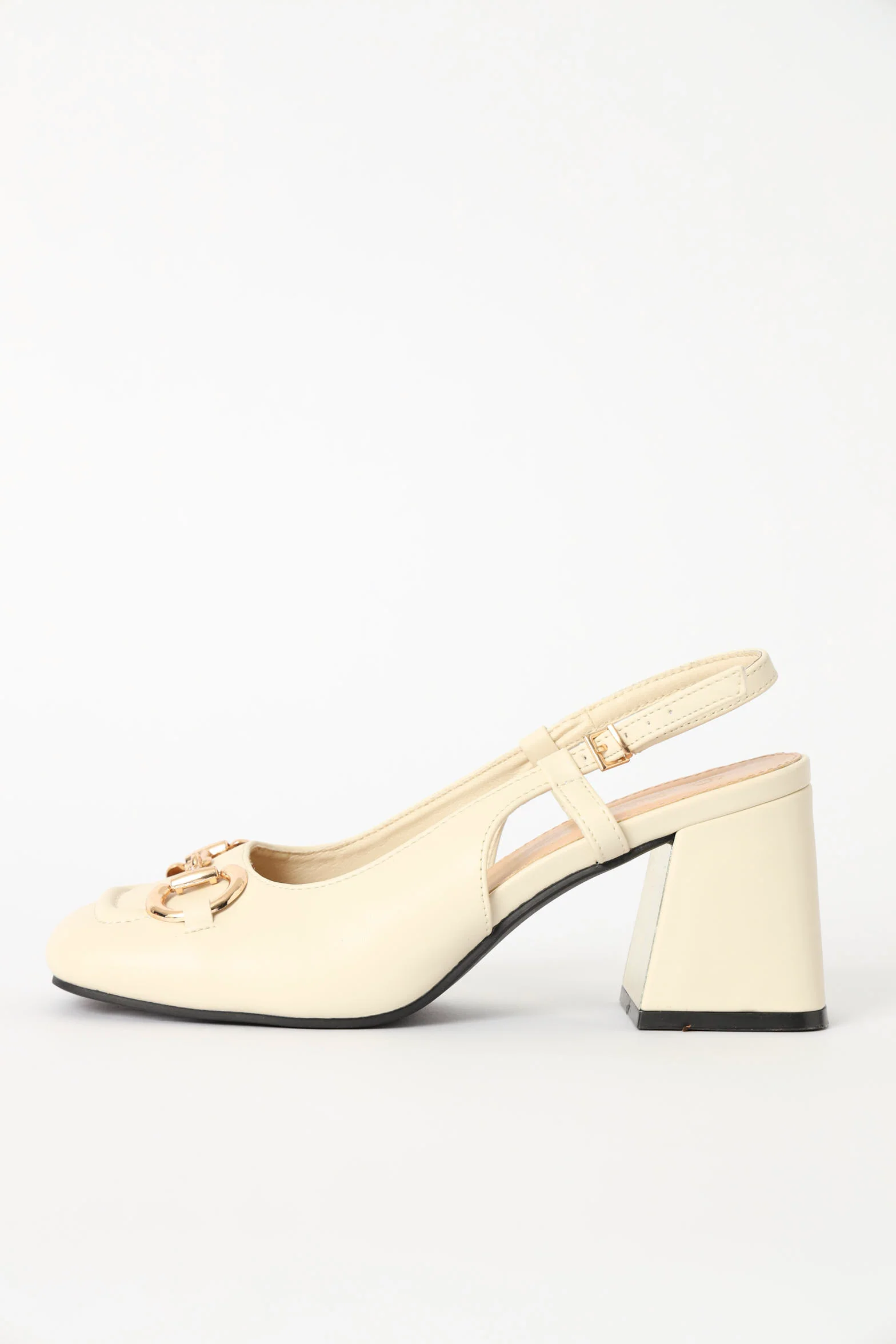 Block Court Heel With Square Toe - Image 4