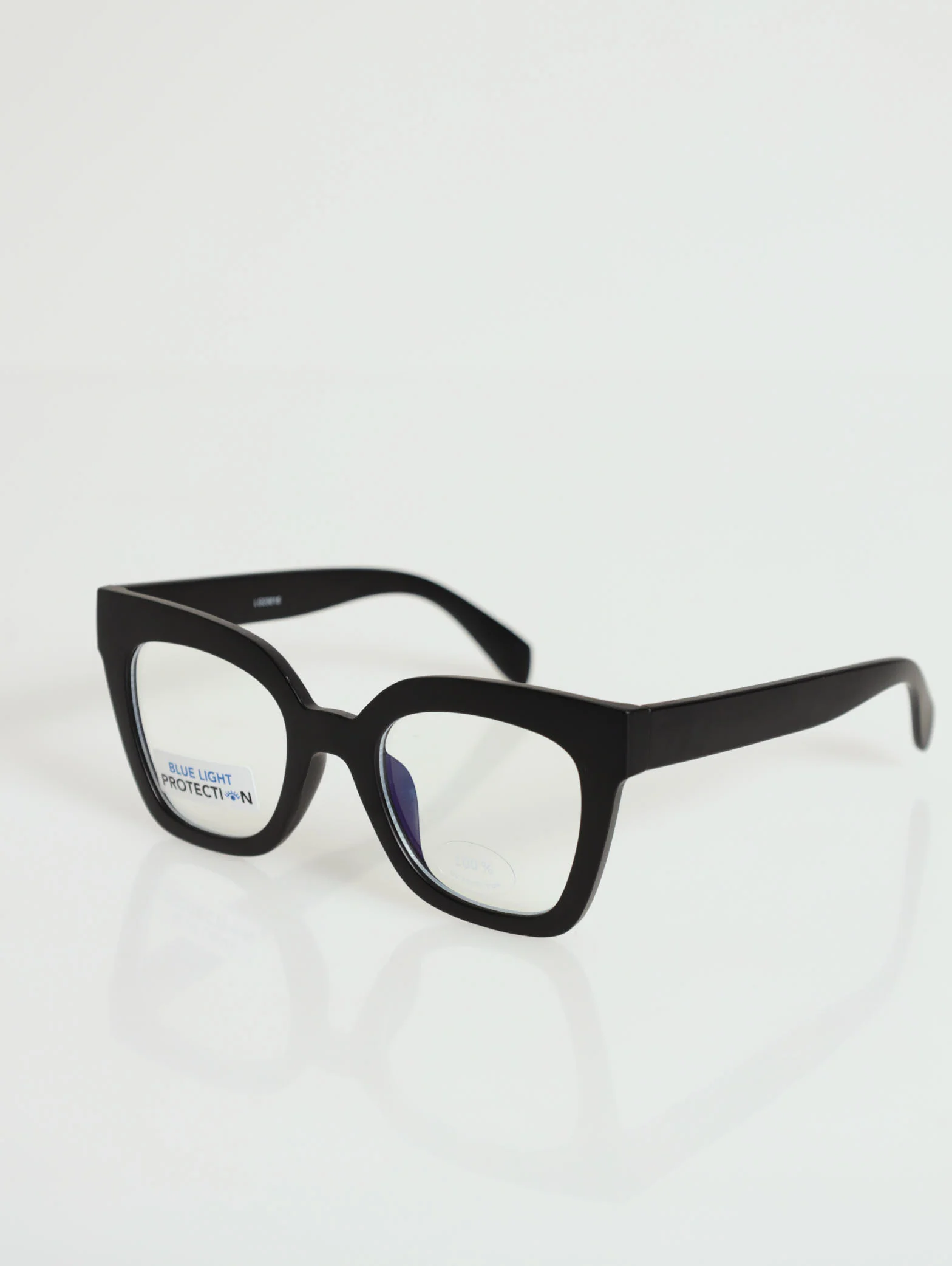 Blue Block Lense Square Frame Glasses