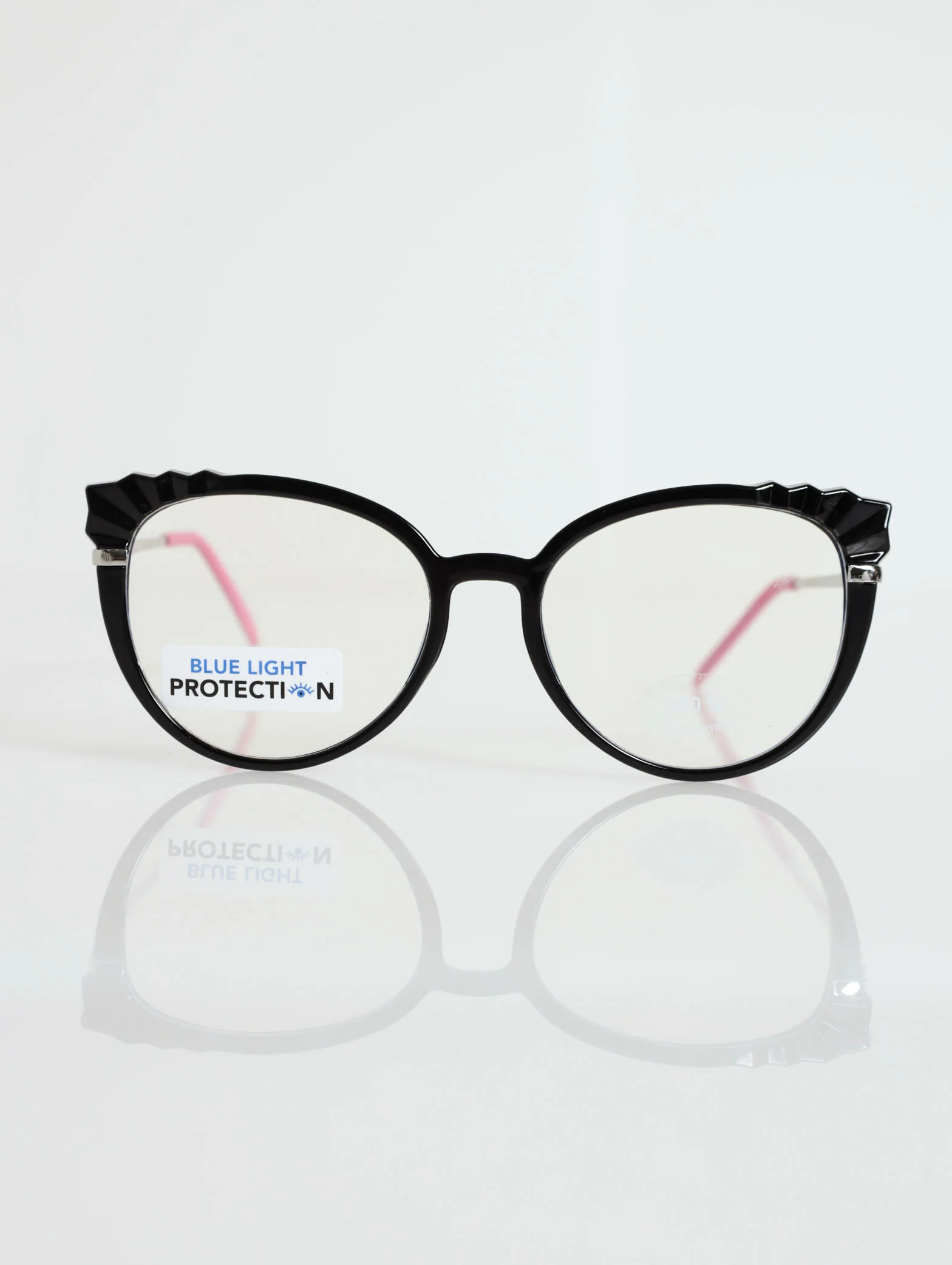 Blue Block Lenses With Glitter Tips