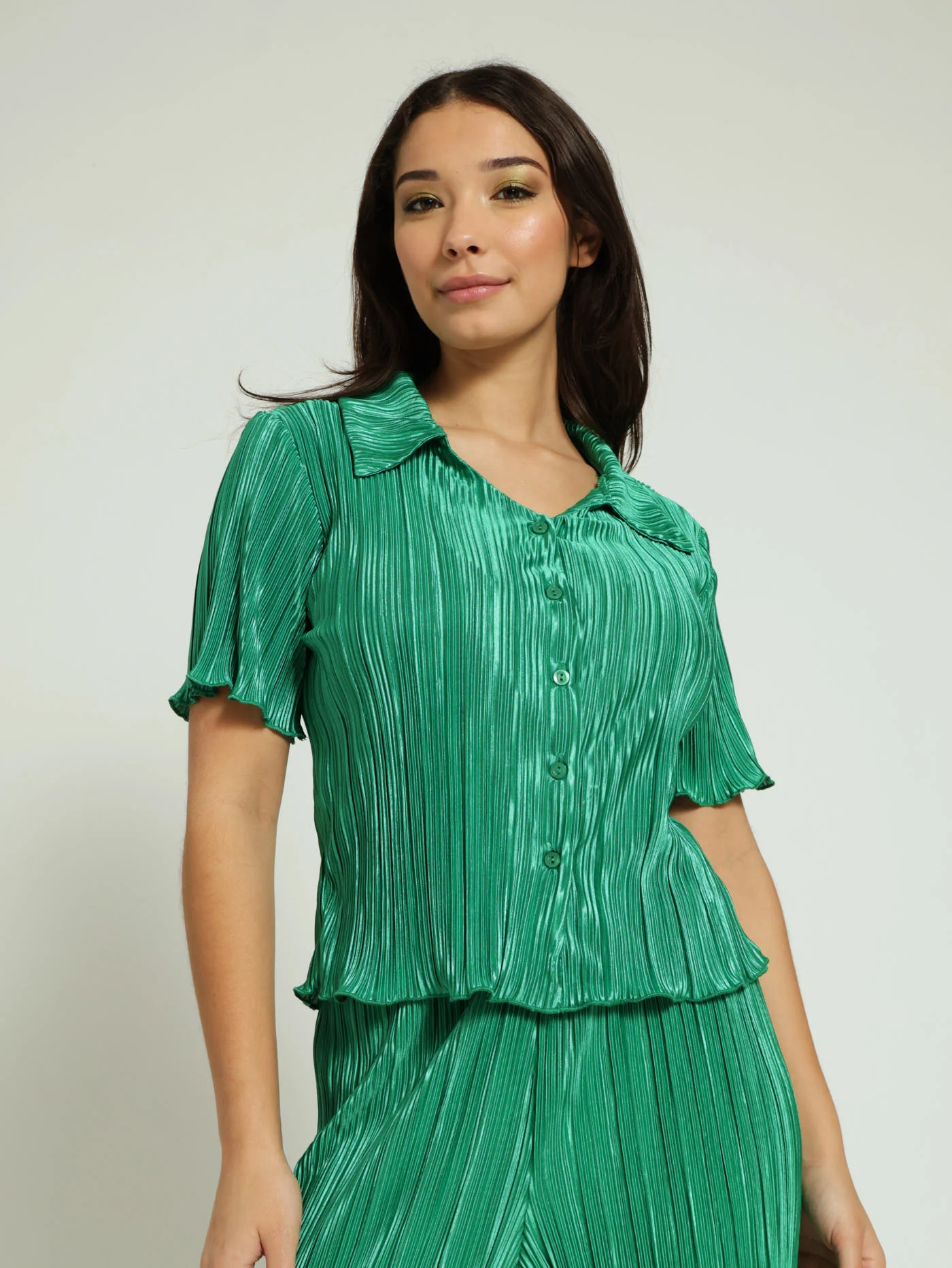Bodre Button Through Shirt - Green