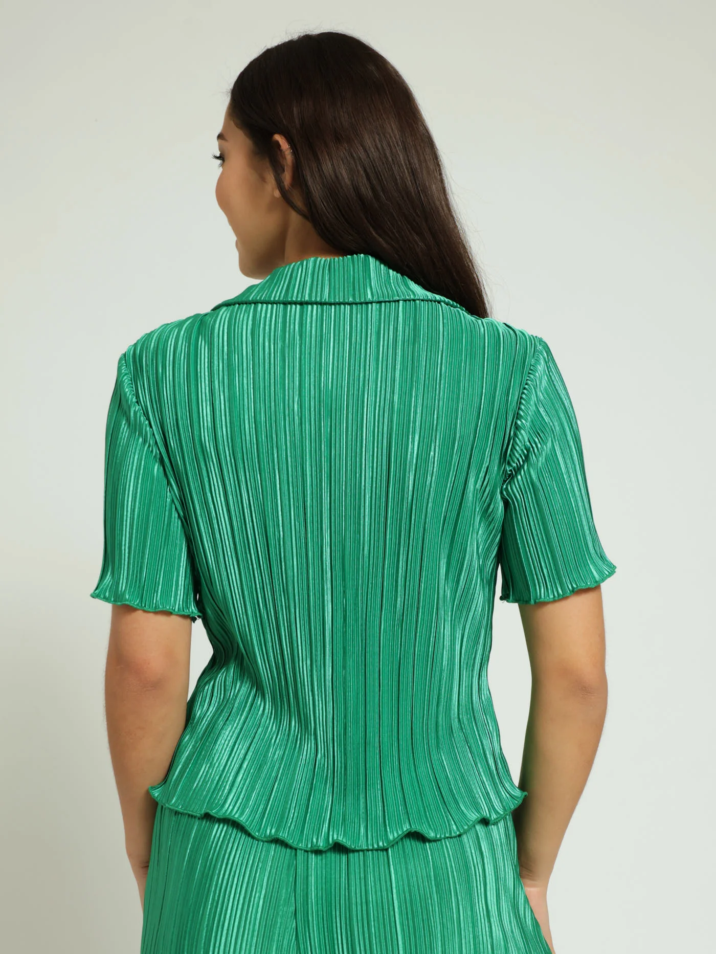 Bodre Button Through Shirt - Green - Image 3