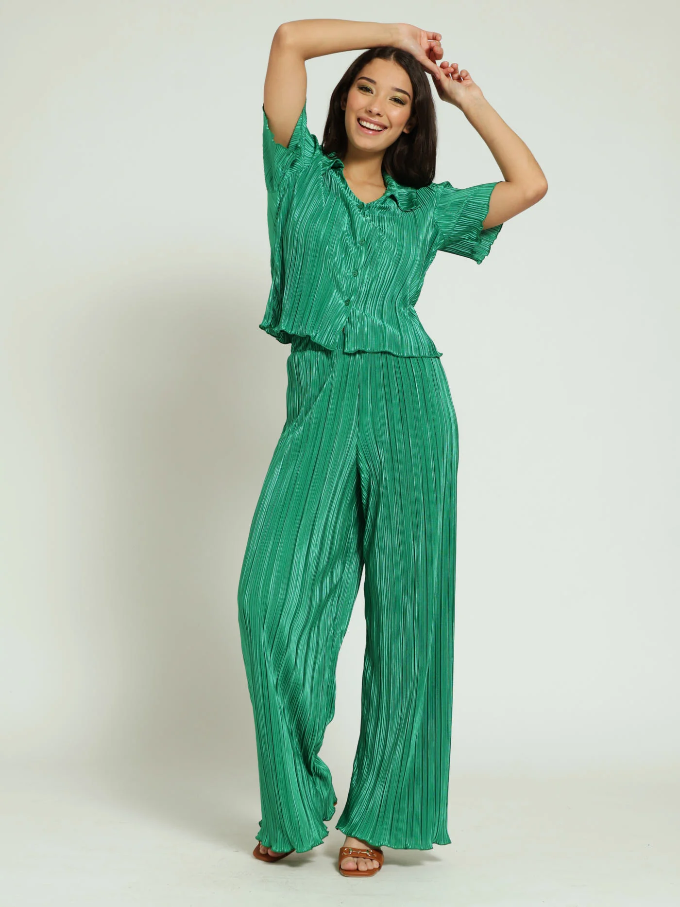 Bodre Button Through Shirt - Green - Image 4