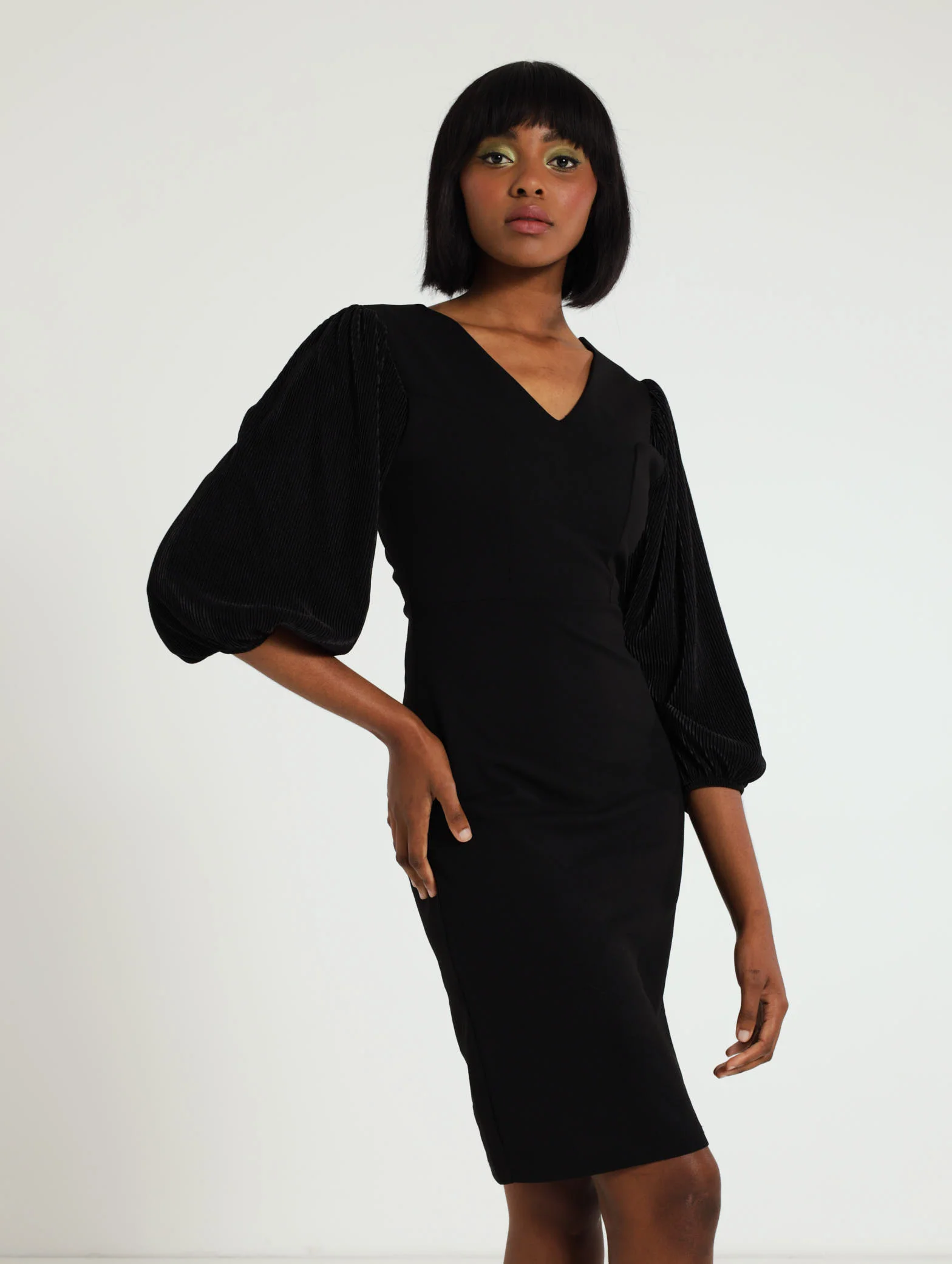 Bodre V-Neck Bodycon Dress