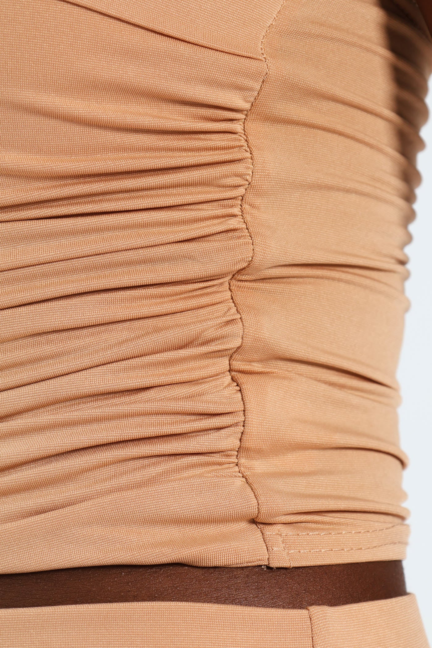 Boobtube Ruched Top - Mocha - Image 5