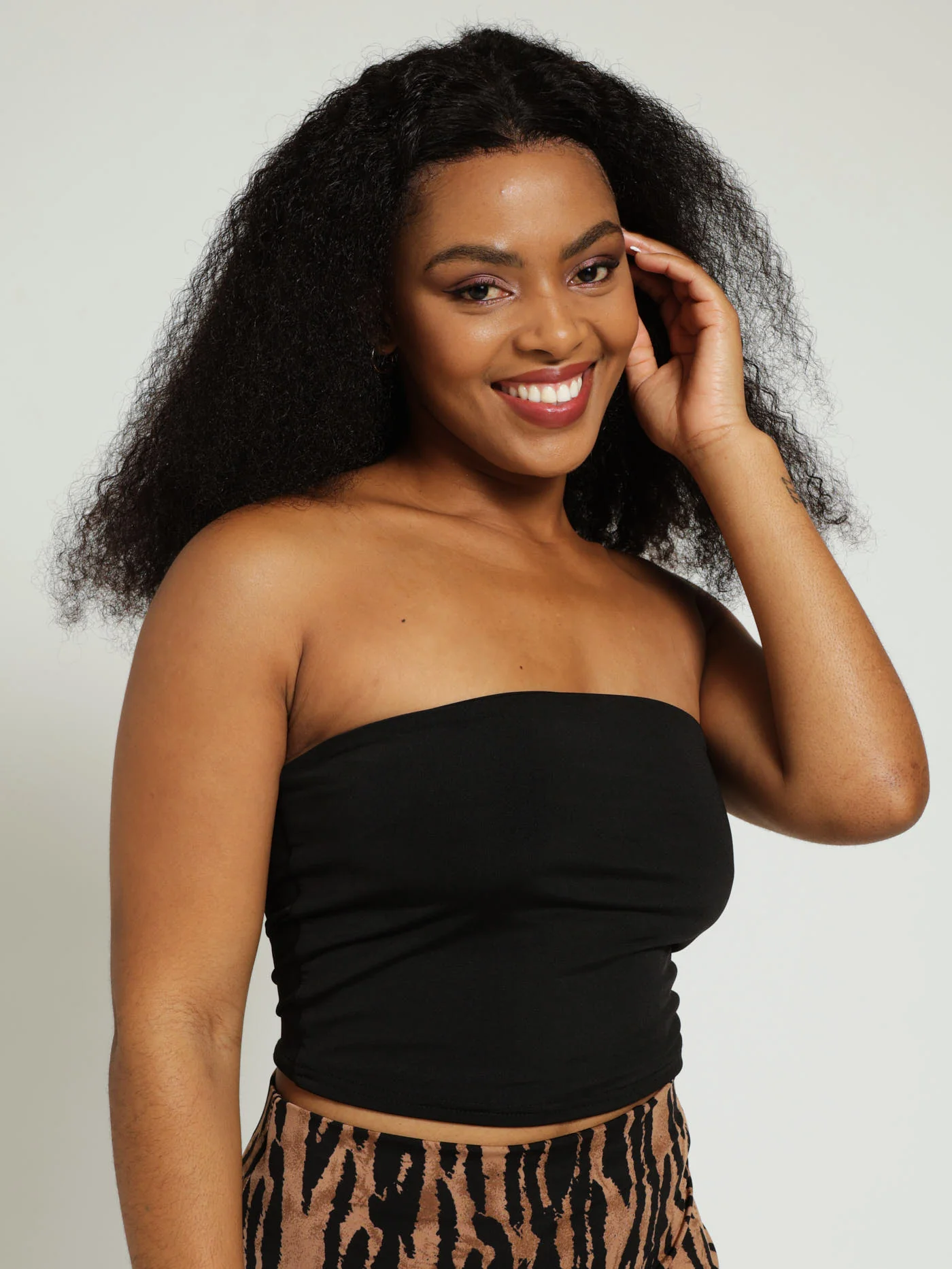 Boobtube Slinky Top - Black - Image 2