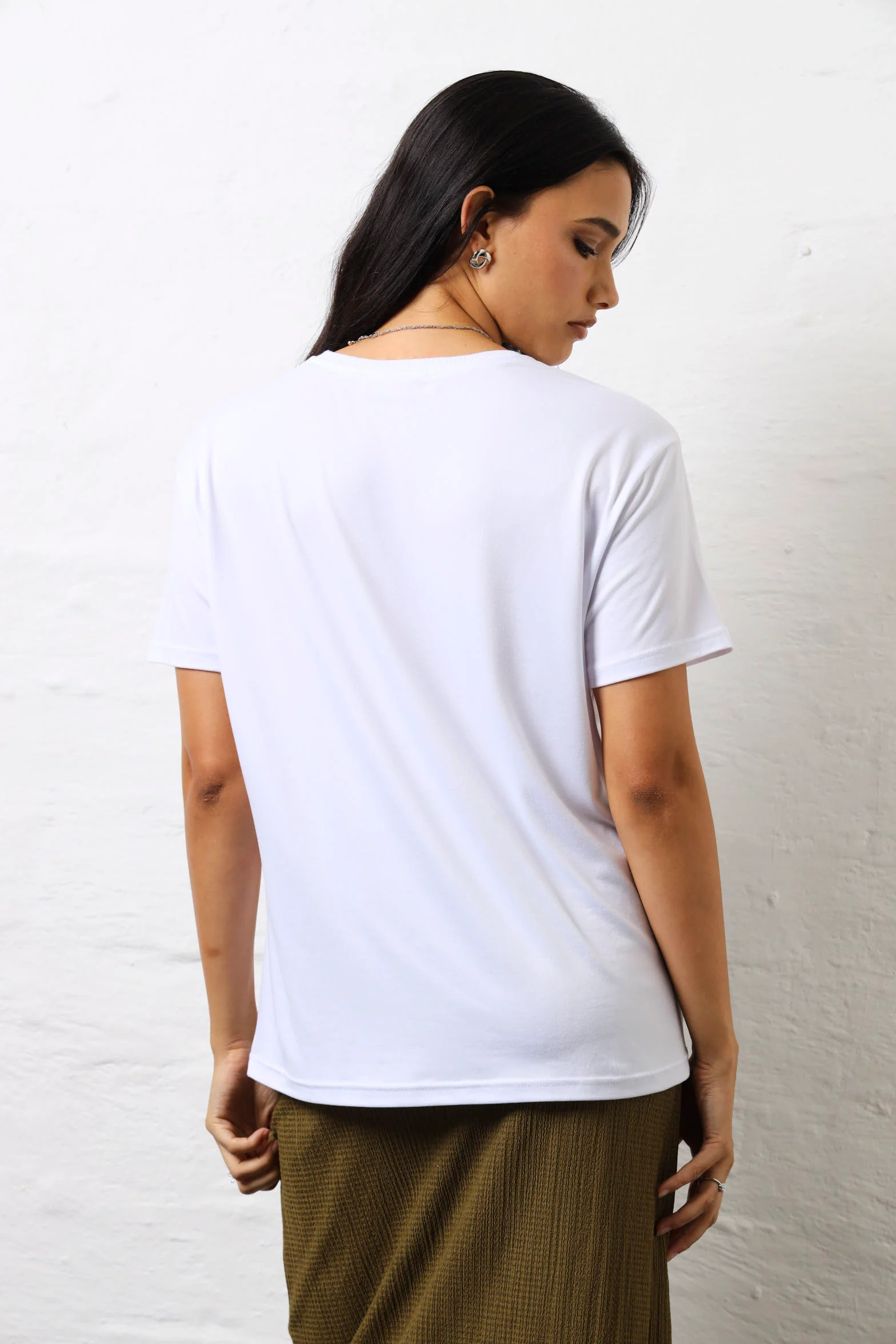 Born To Be Real Screen Tee - White - Image 4