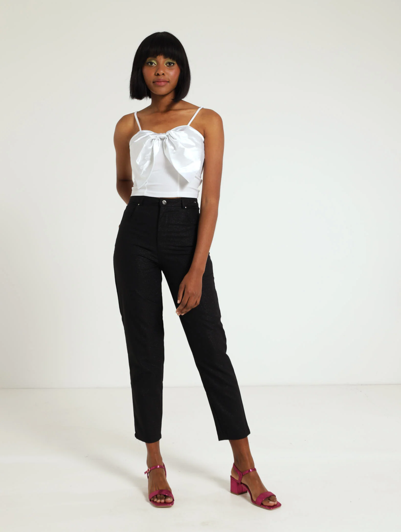 Bow Accent Fitted Top - Image 4