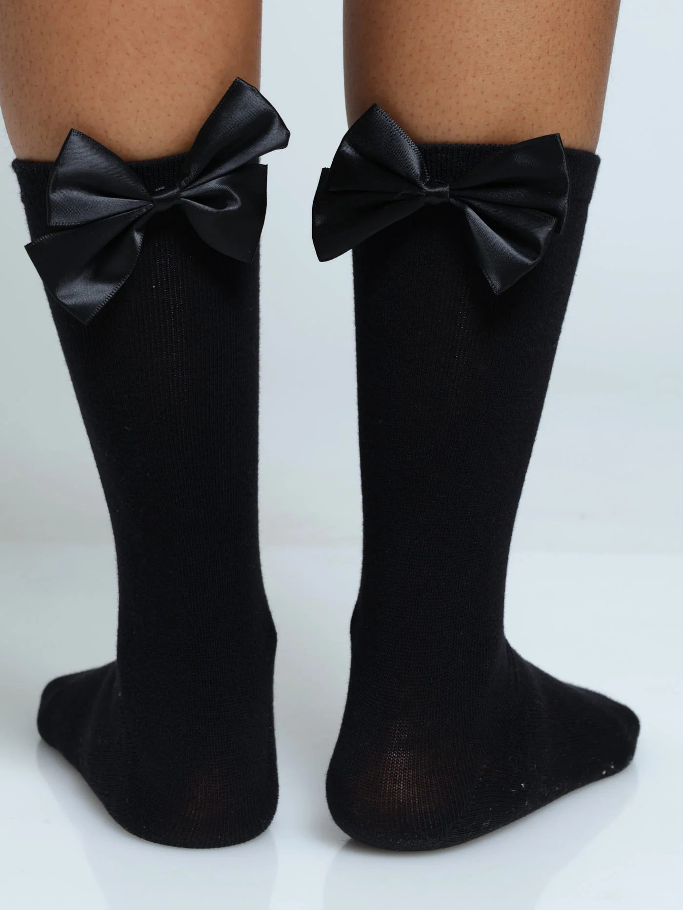 Bow Crew Sock - Black