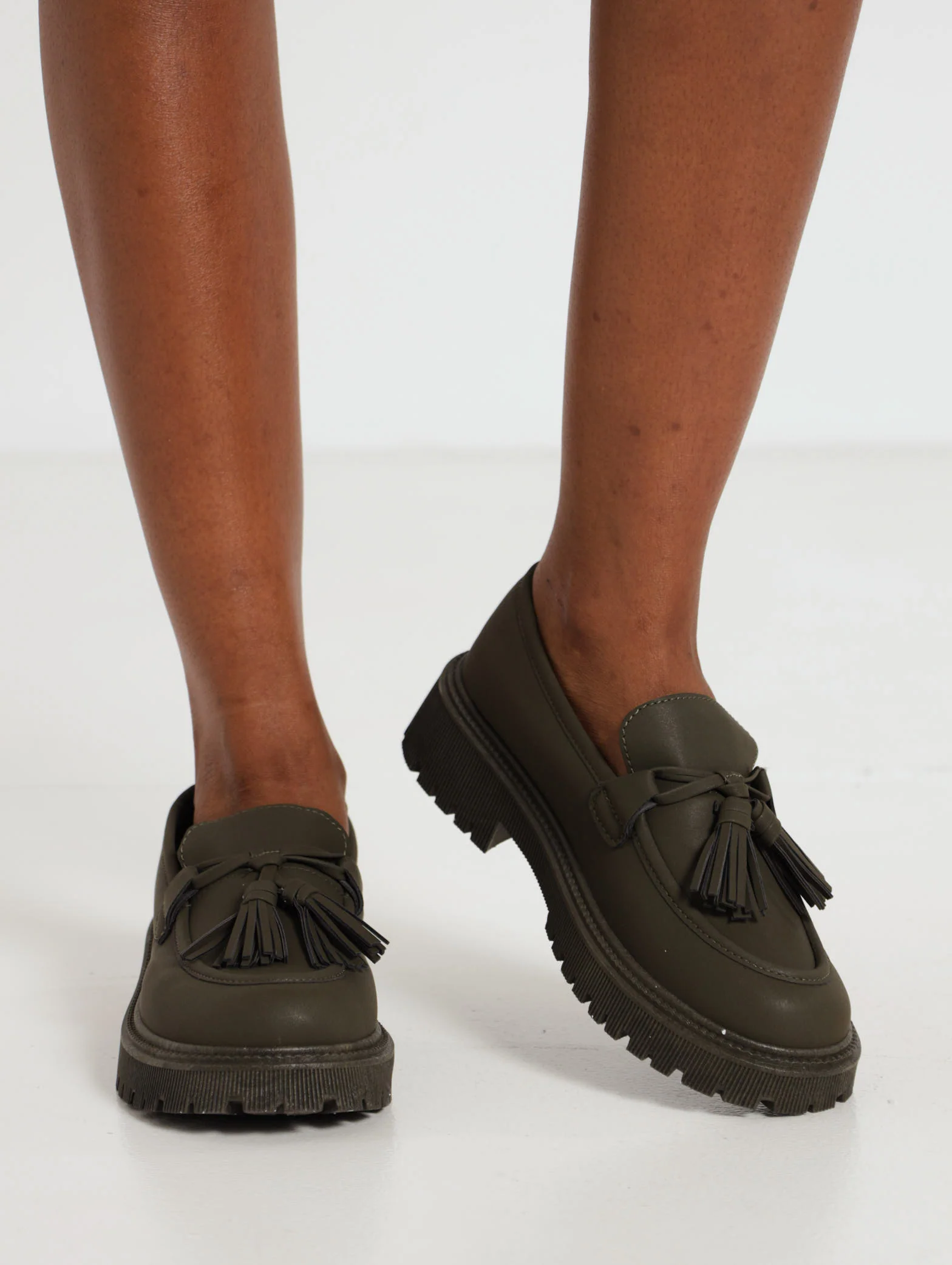 Bow Tassle Chunky Cleated Loafer