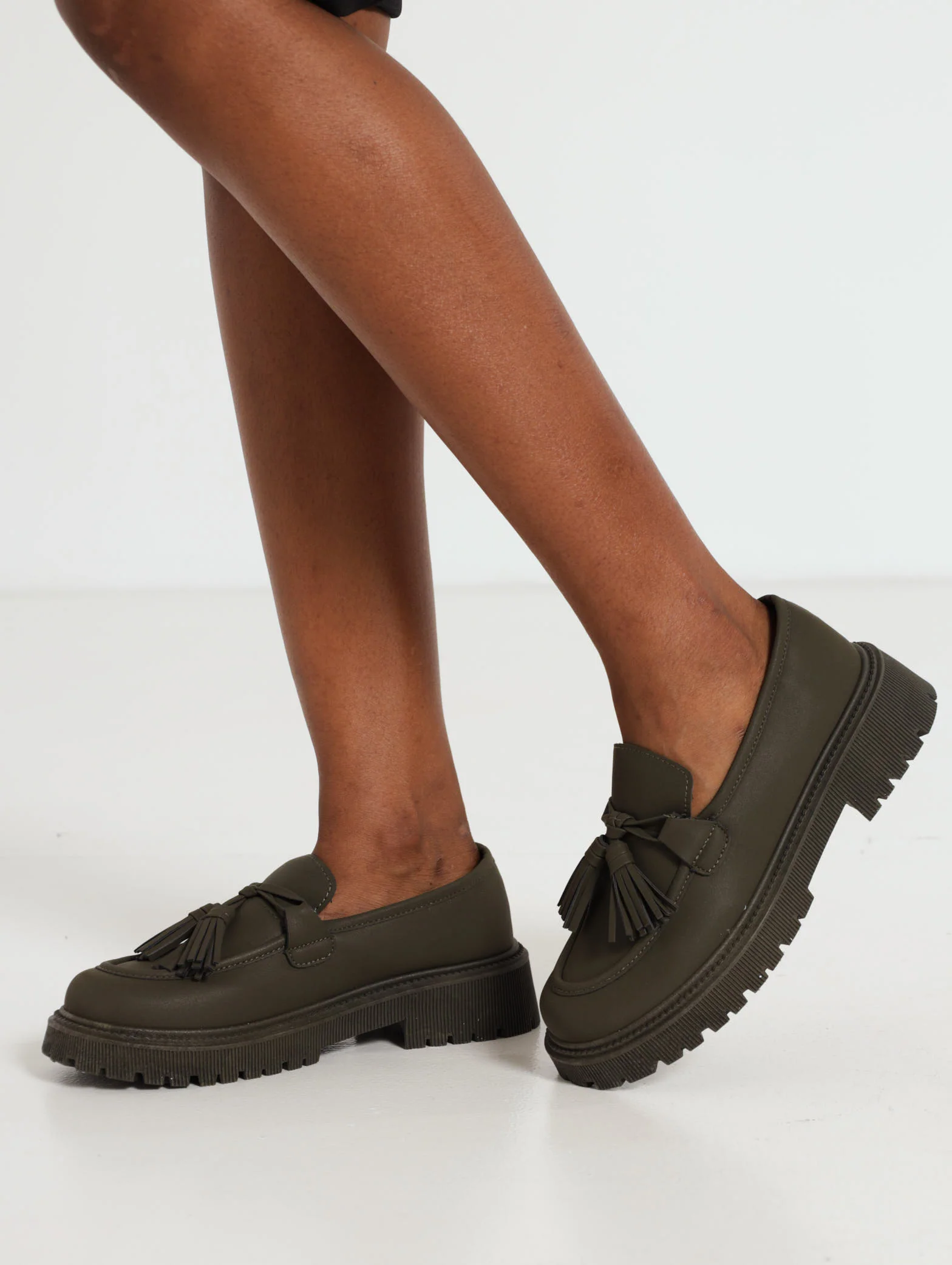 Bow Tassle Chunky Cleated Loafer - Image 2