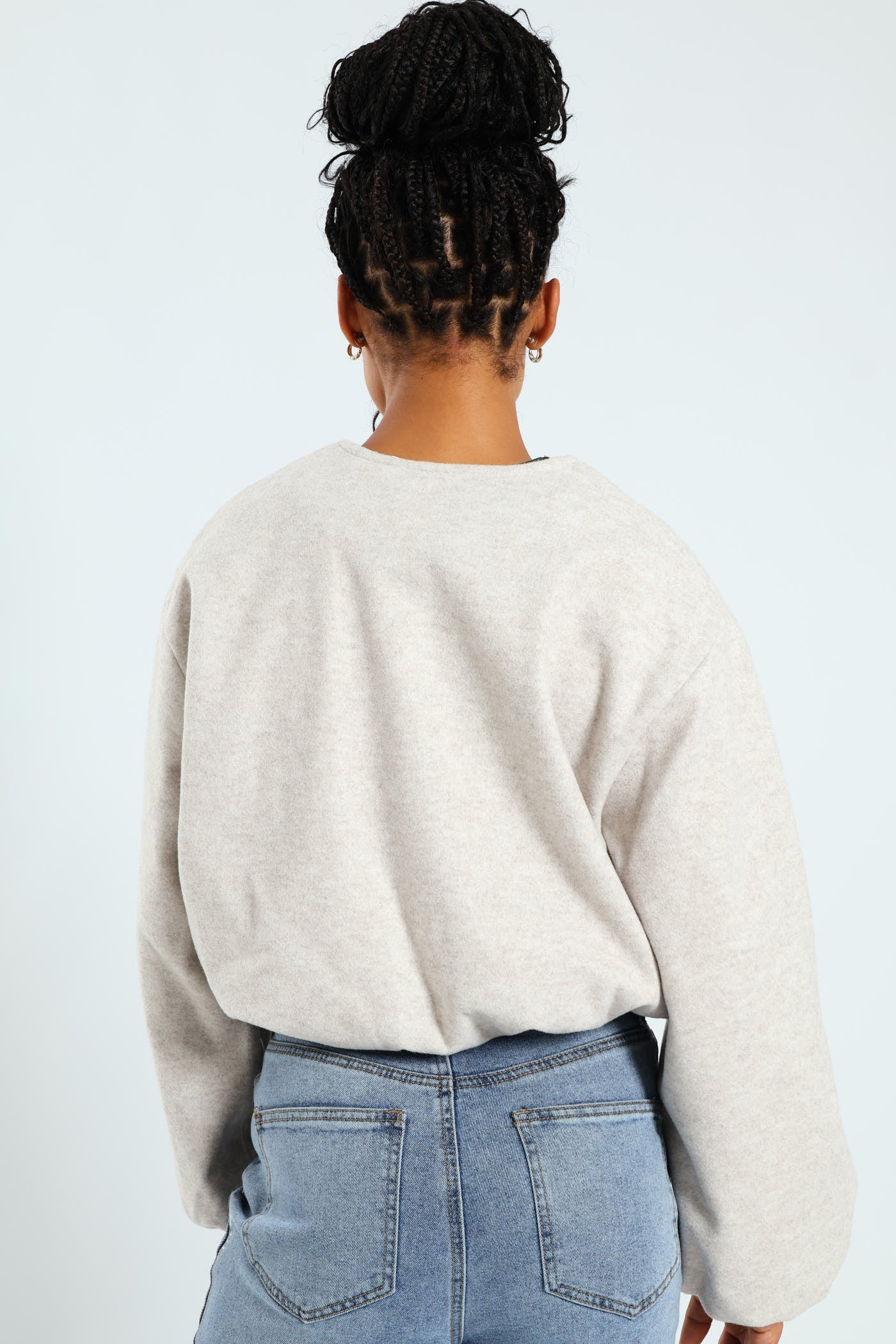 Bubble Melton Jacket - Cream - Image 6
