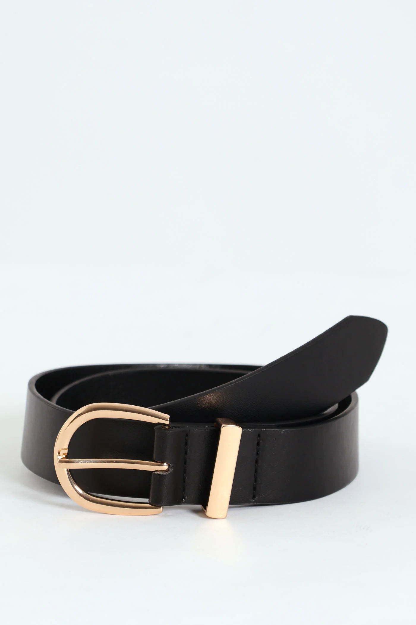 Buckle & Metal Loop Core Belt - Gold