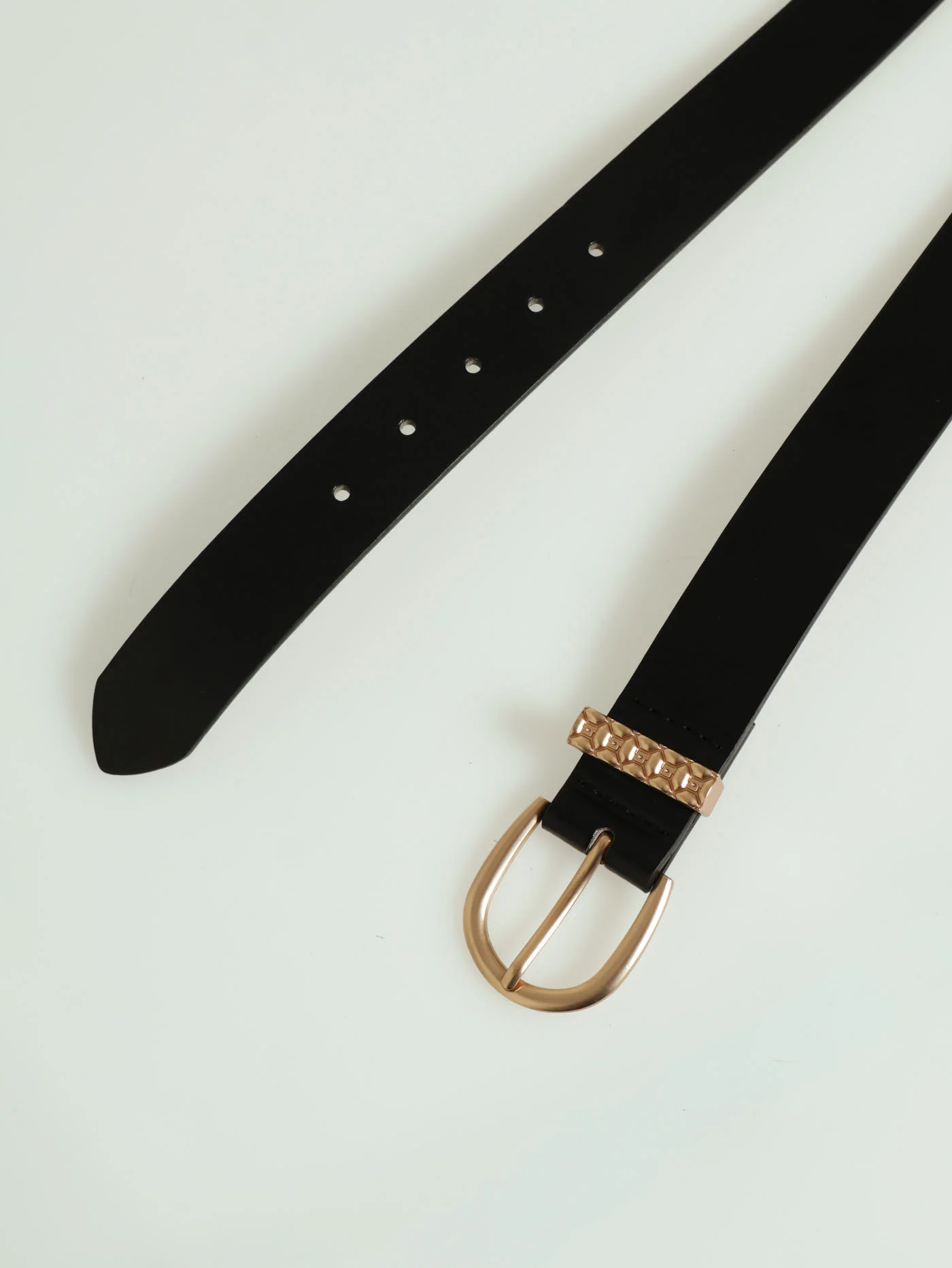 Buckle & Monogram Loop Core Belt - Gold - Image 2