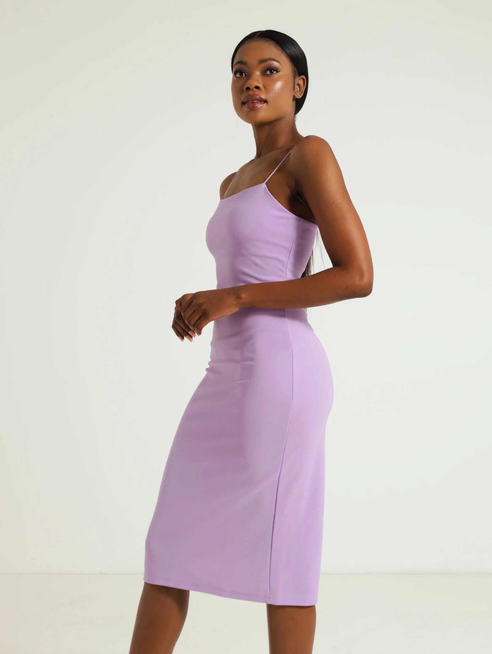 Bungee Cord Bodycon Midi Dress - Image 2