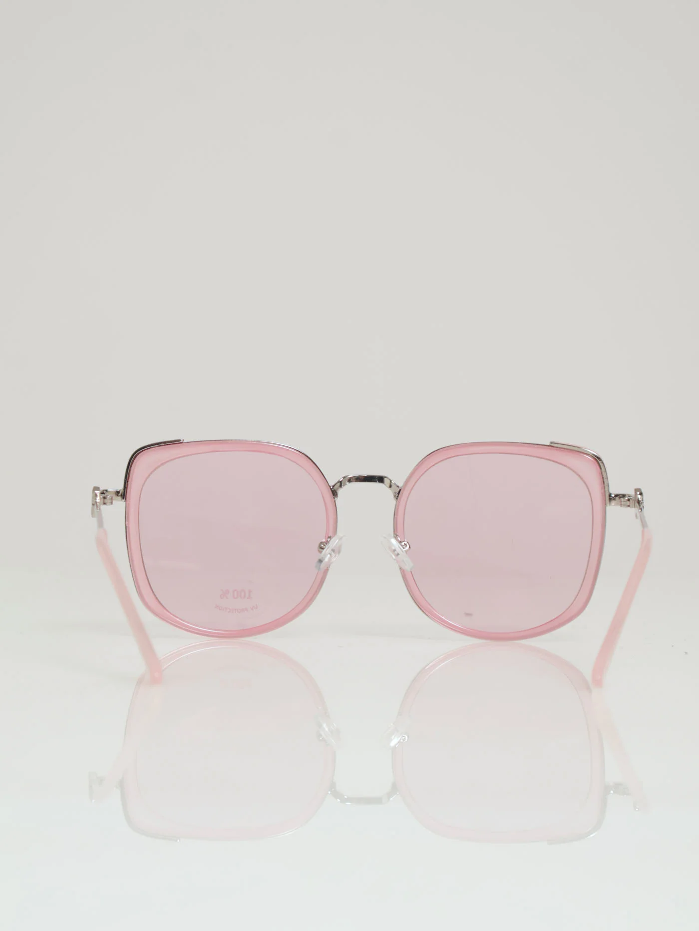 Butterfly Arm Trim Sunglasses - Pink - Image 3