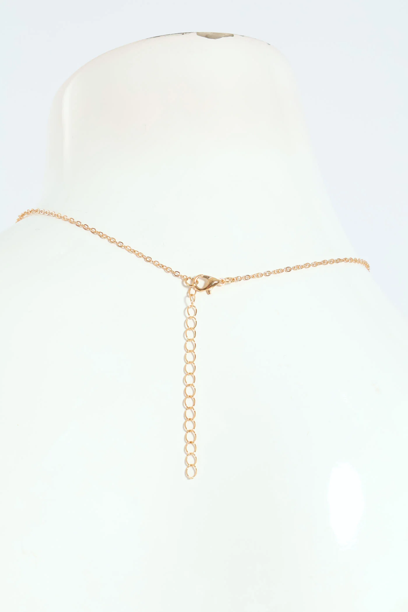 Butterfly Pendant Necklace And Matching Earrings - Gold - Image 4