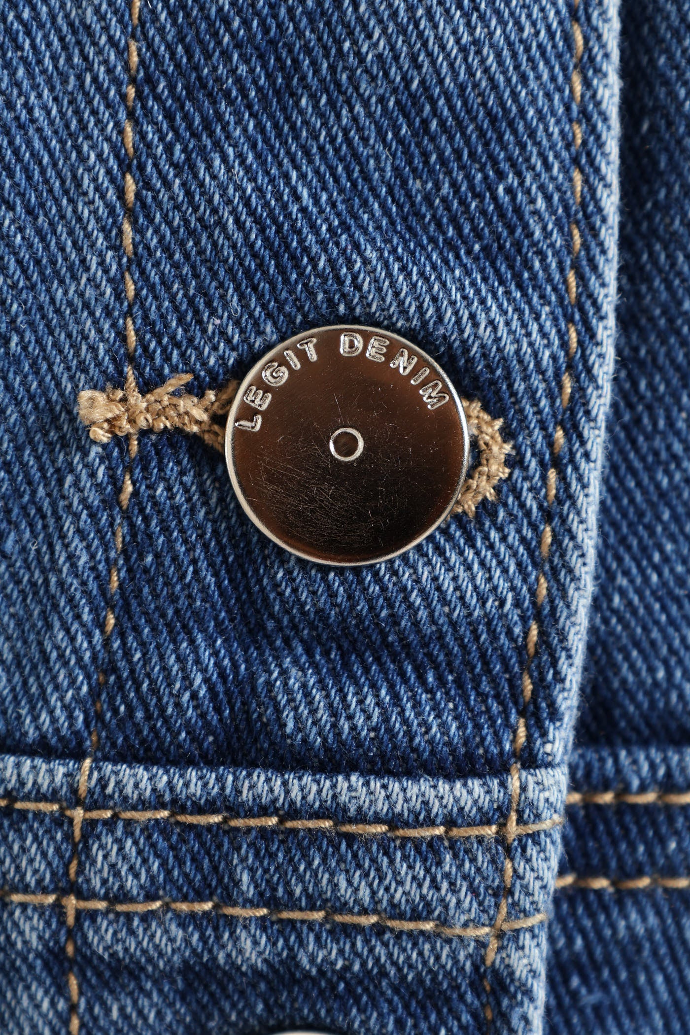 Button Front Denim Mini Dress - Salty Dark Wash - Image 4