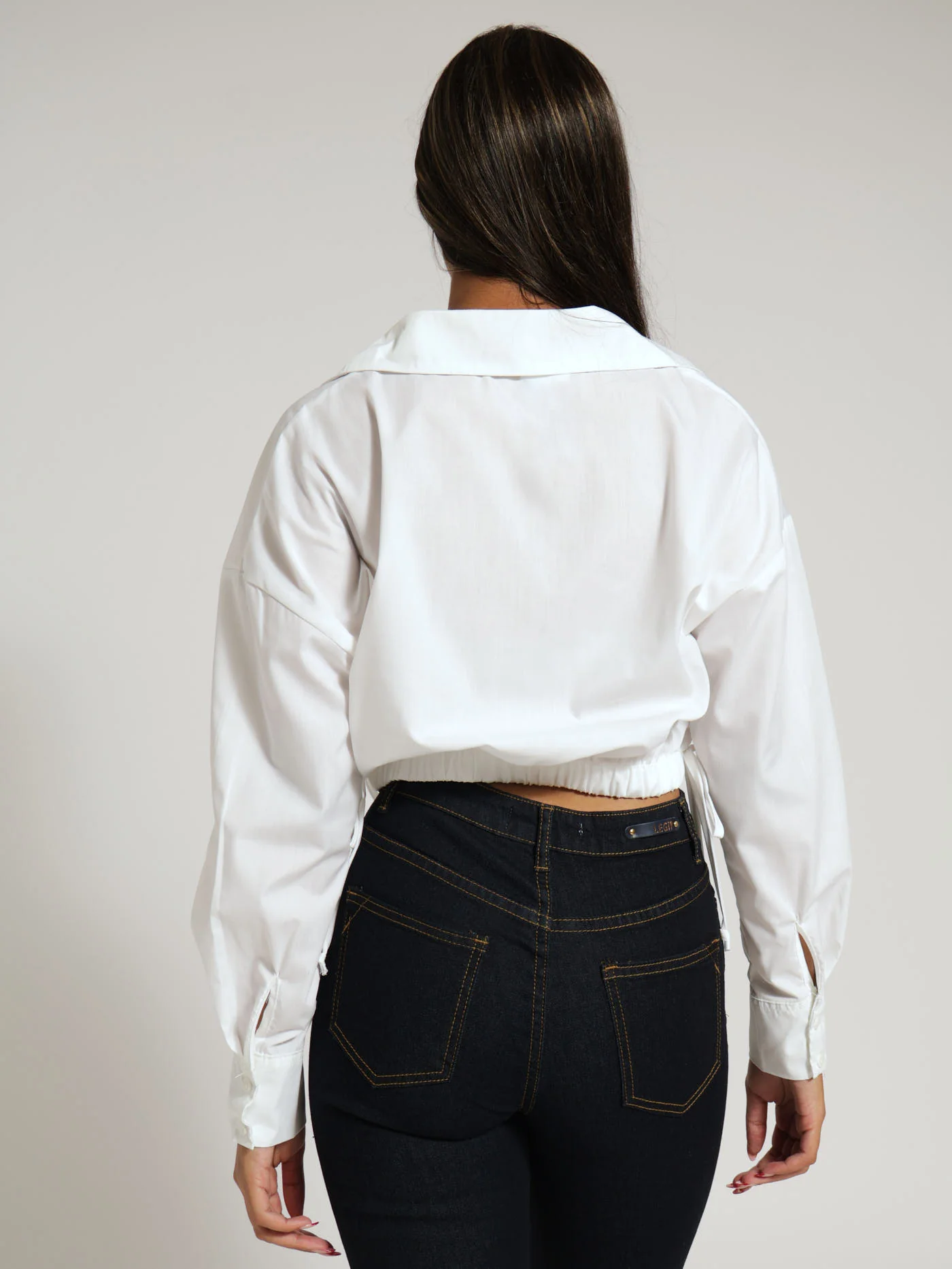 Button Through Blouse - White - Image 4