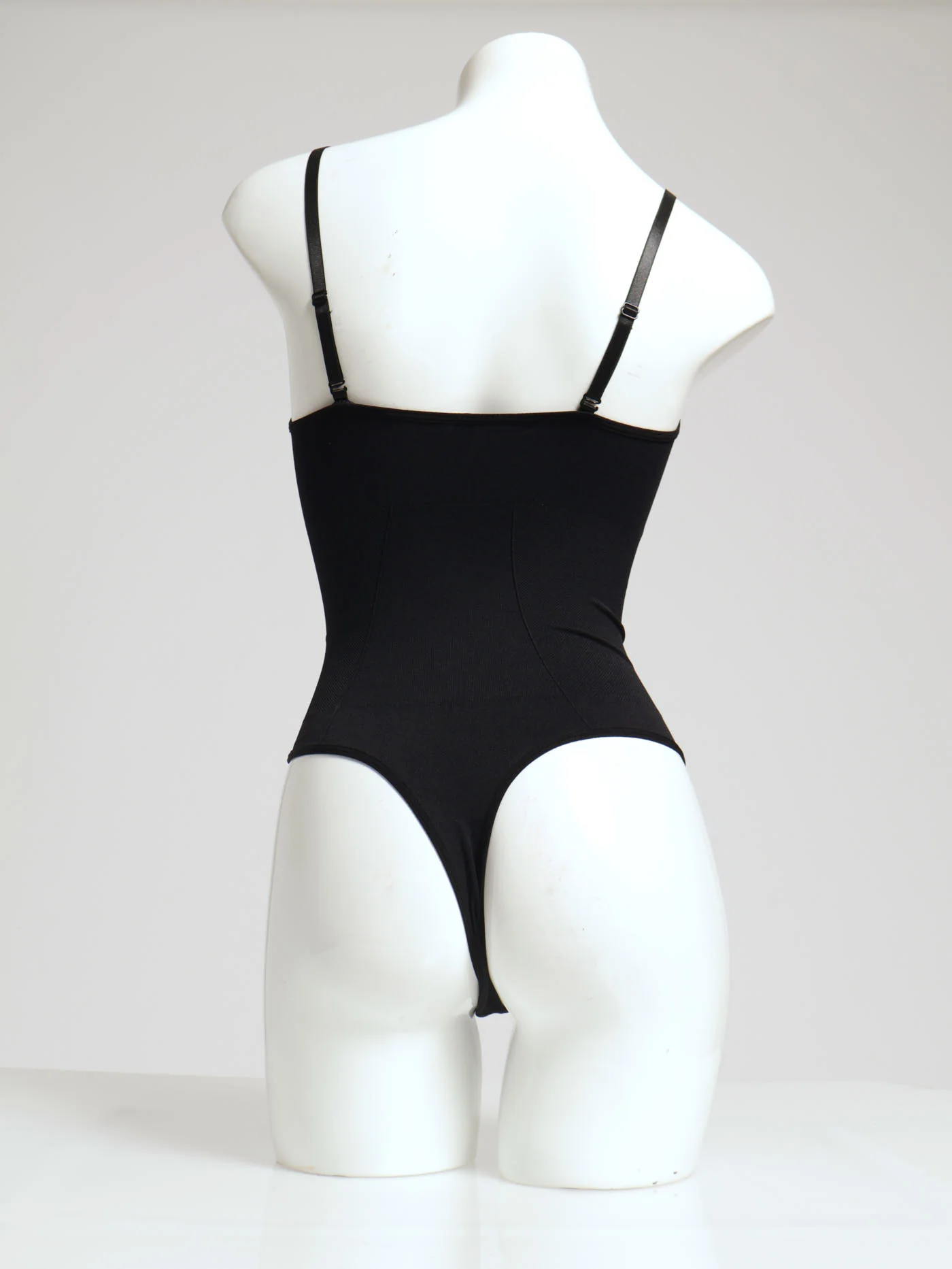 Cami Thong Bodysuit - Black - Image 2