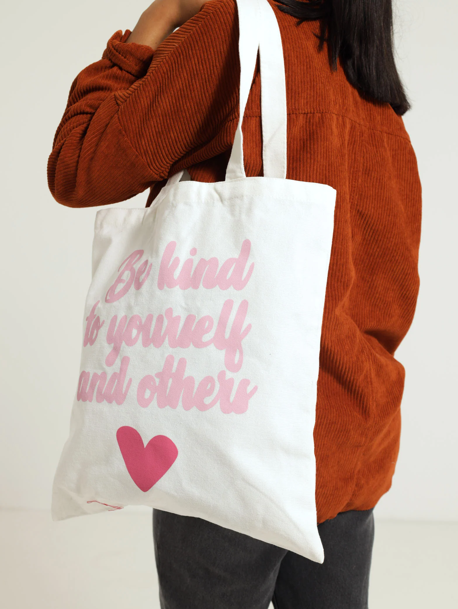 Canvas Shopper With Slogan Bag - Image 2