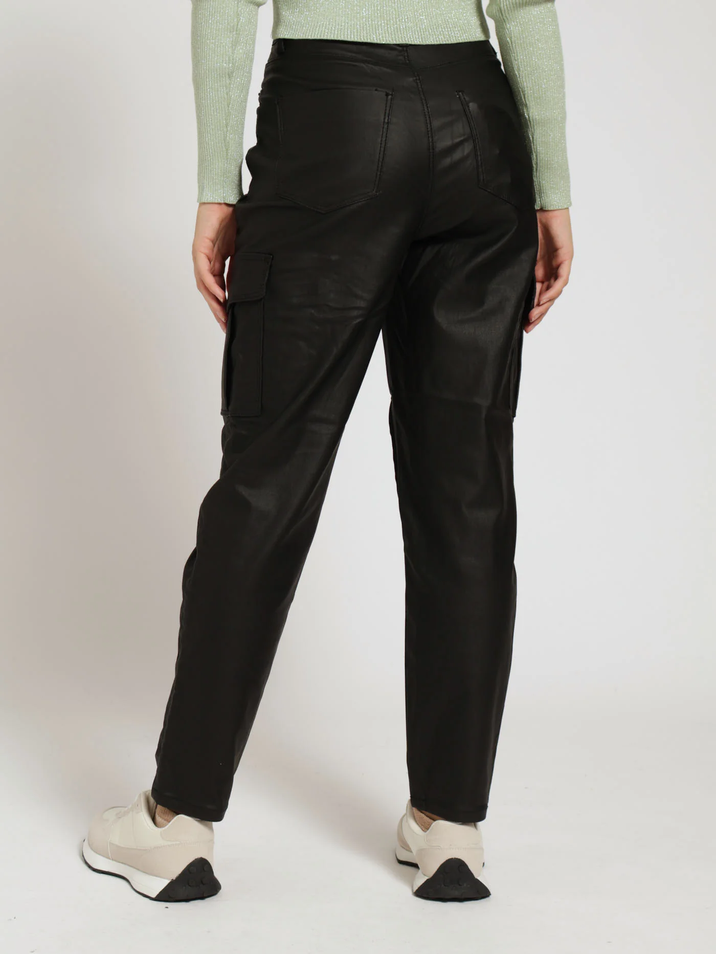 Cargo Mom Jean - Black - Image 3