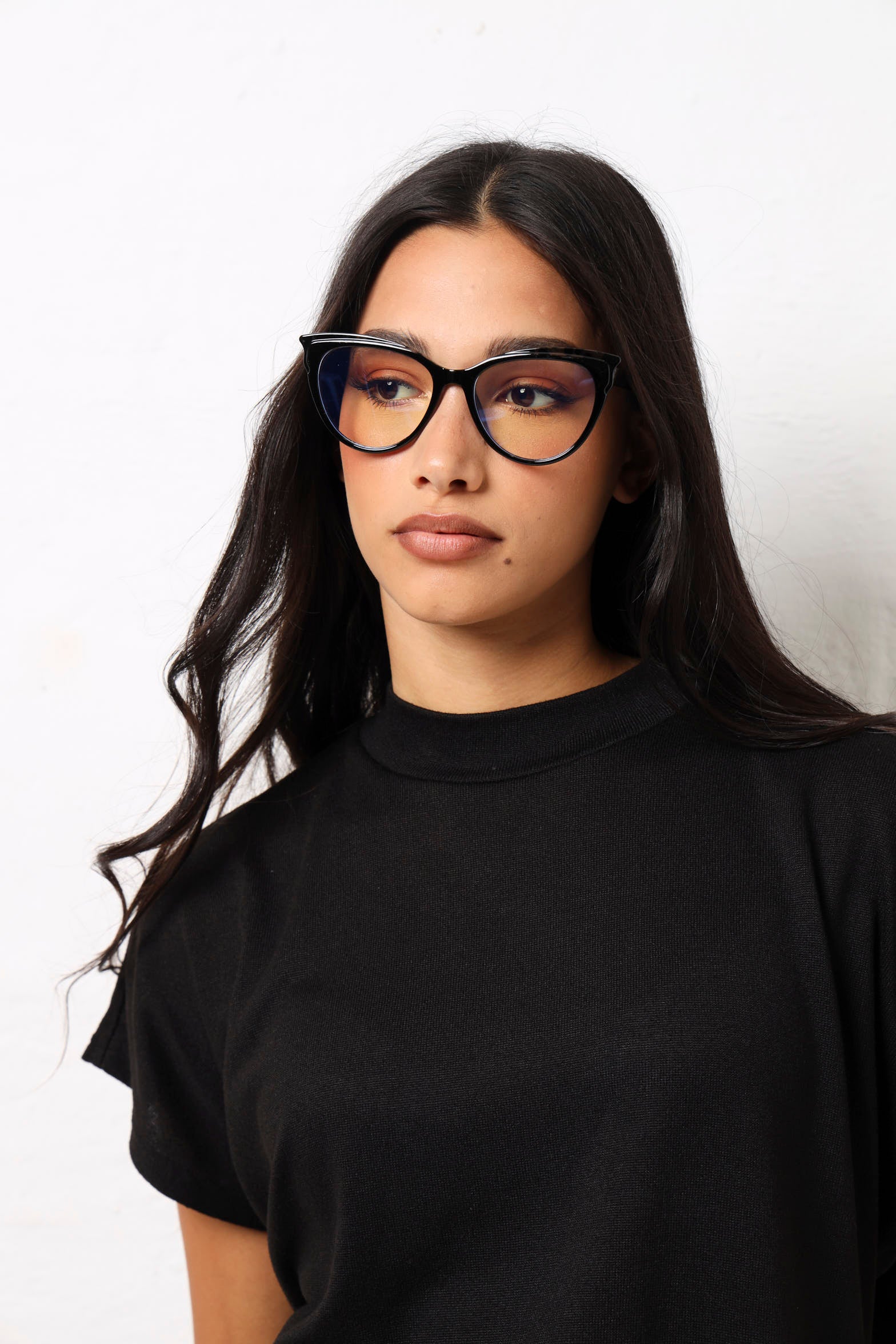 Cateye Animal Blue Block Lens Glasses - Multi - Image 3