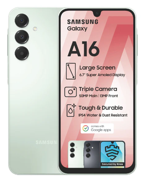 Galaxy A16 Green Cellphone Cell C - Image 3