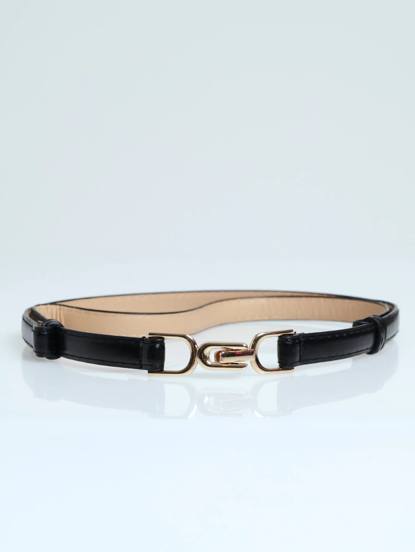 Chain Link Waisted Belt - Black - Image 2