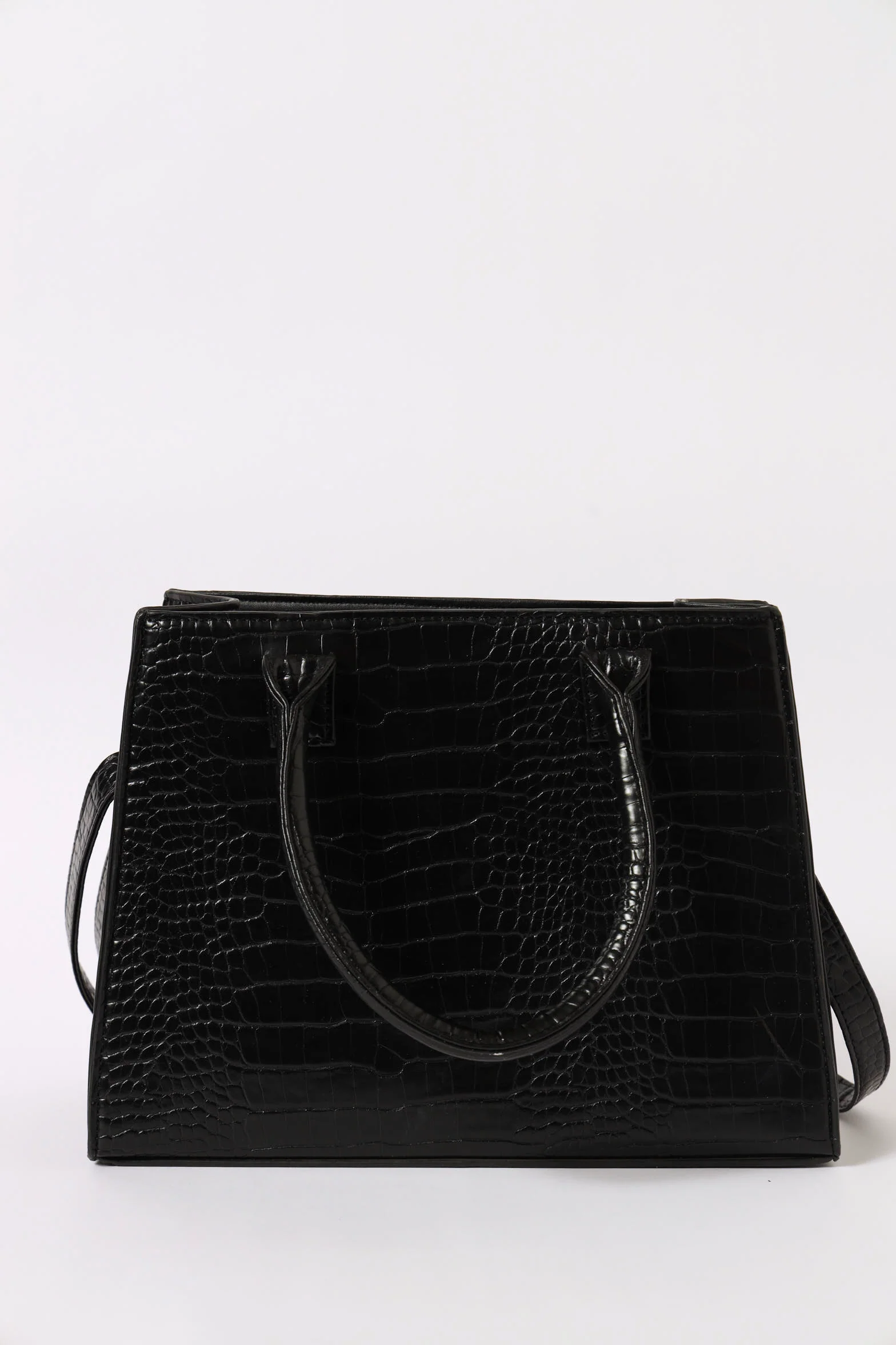 Chain Scarf Tote Bag - Black/Silver - Image 3