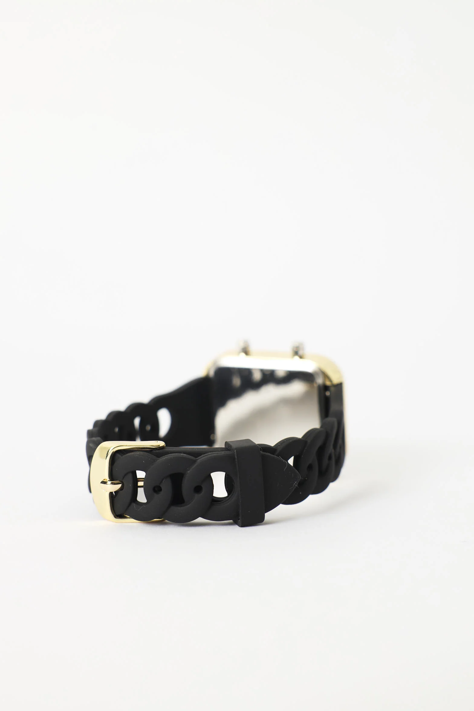 Chain Strap Digital Watch - Black/Gold - Image 2