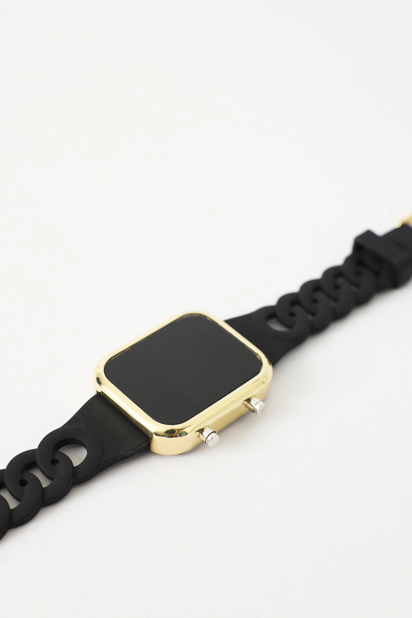 Chain Strap Digital Watch - Black/Gold - Image 3