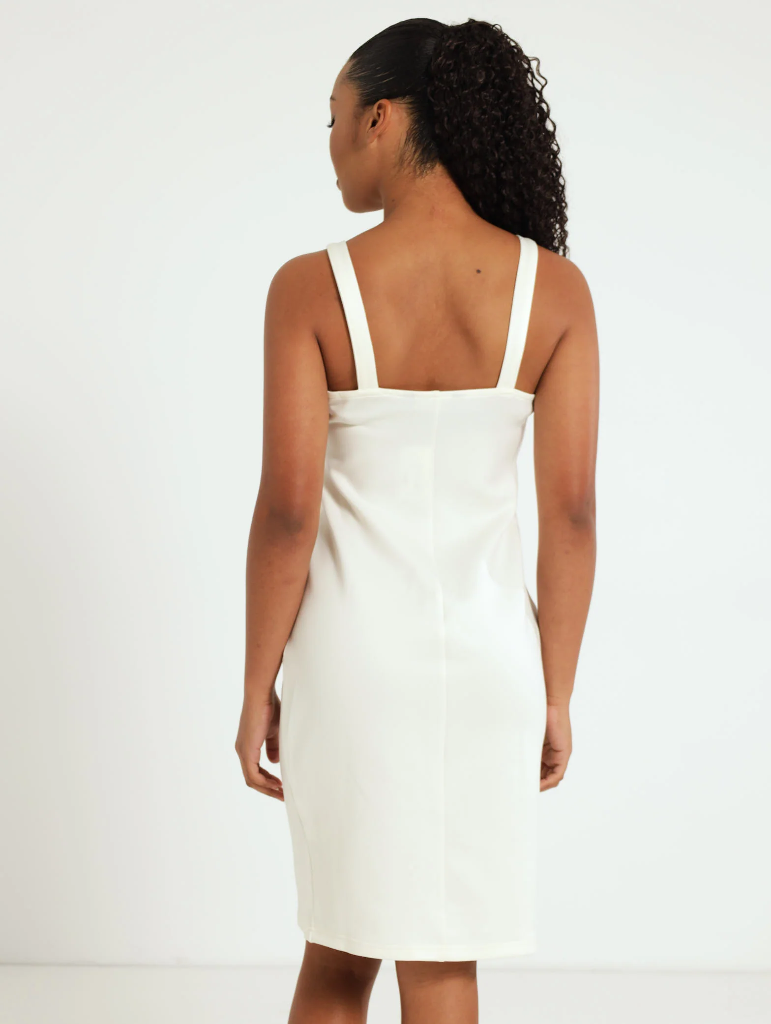 Chain Strap Mesh Inset Dress - Image 3