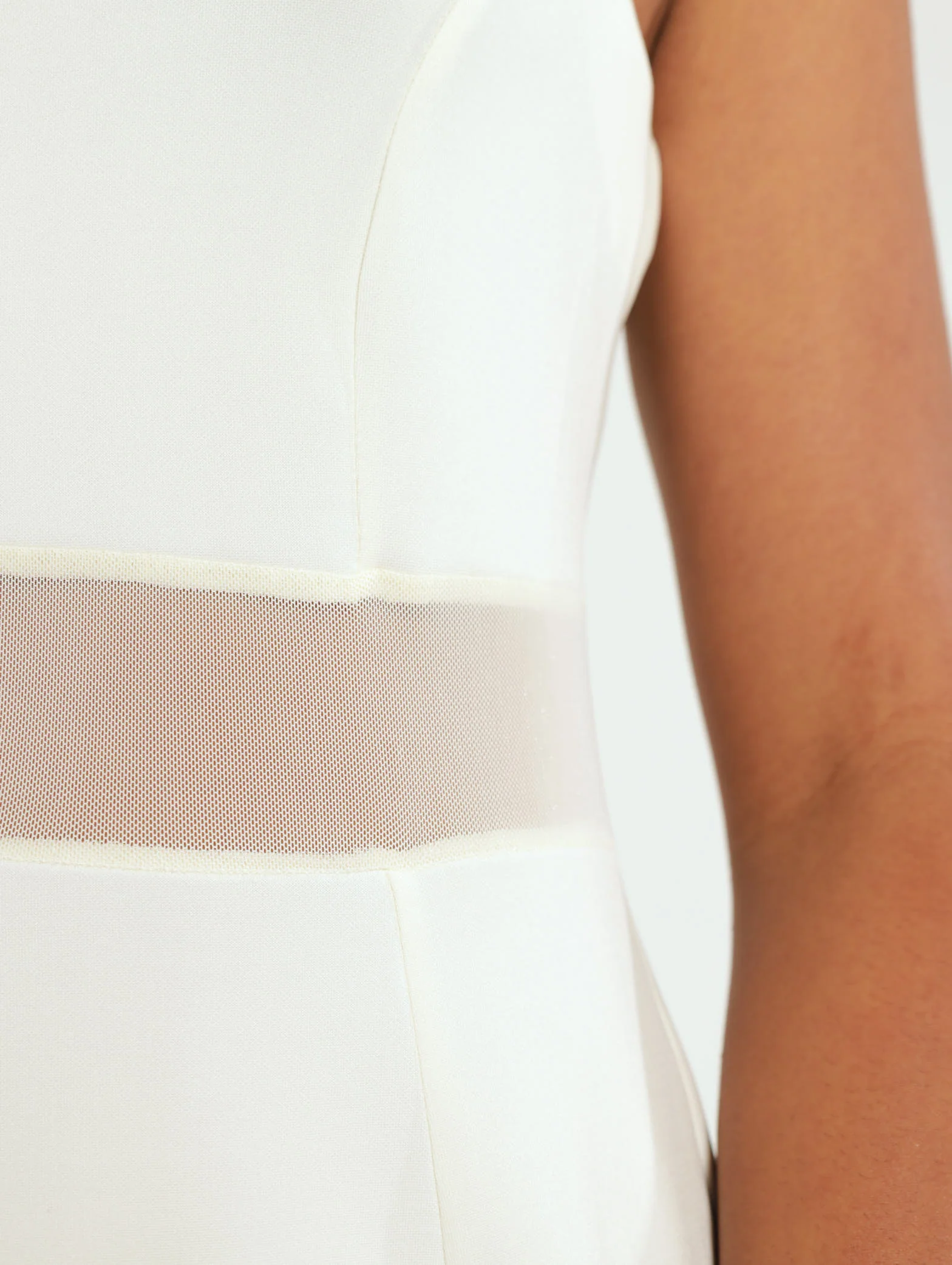 Chain Strap Mesh Inset Dress - Image 4