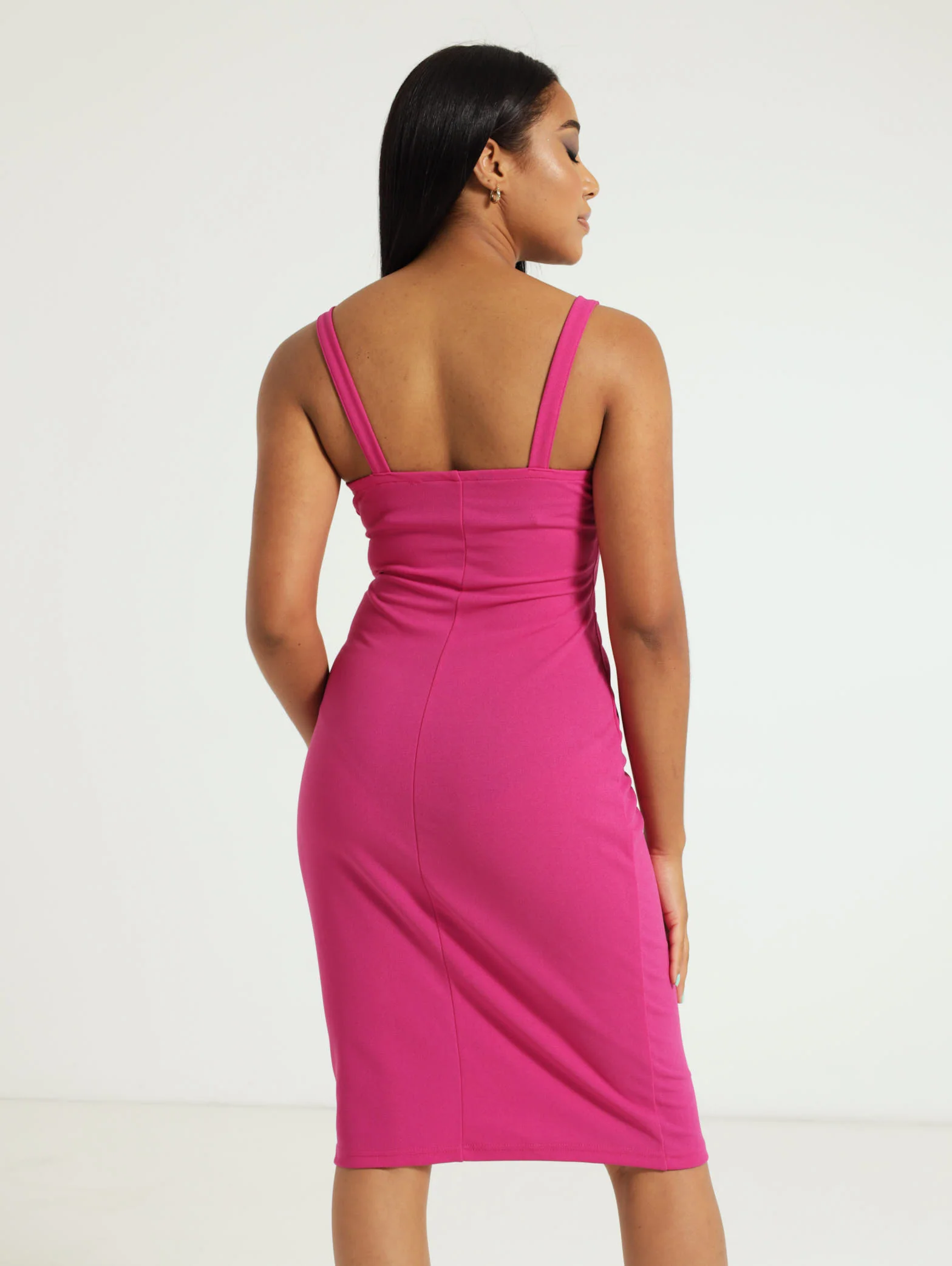 Chain Strap Panel Bodycon Dress - Image 3