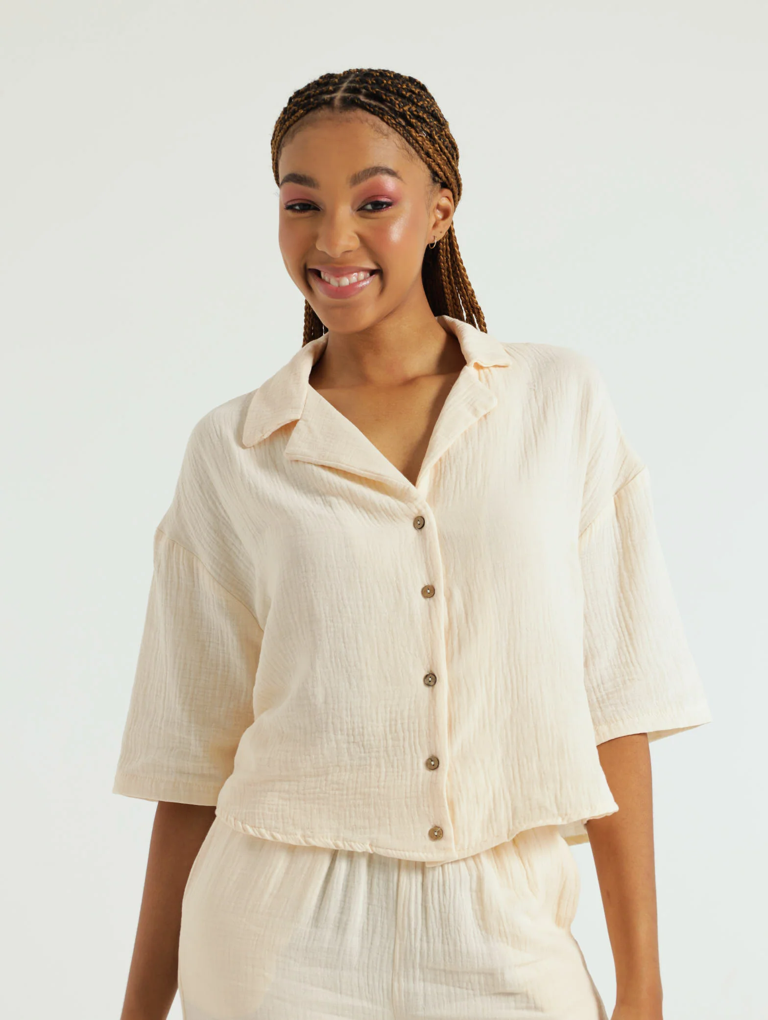 Cheese Cloth Shirt - Cream