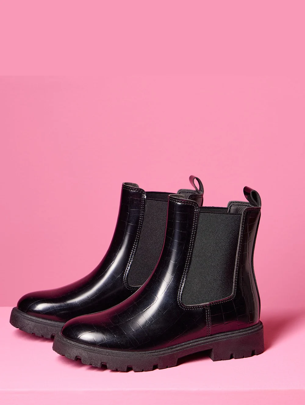 Snake Skin Embossed Chelsea Boot - Image 2