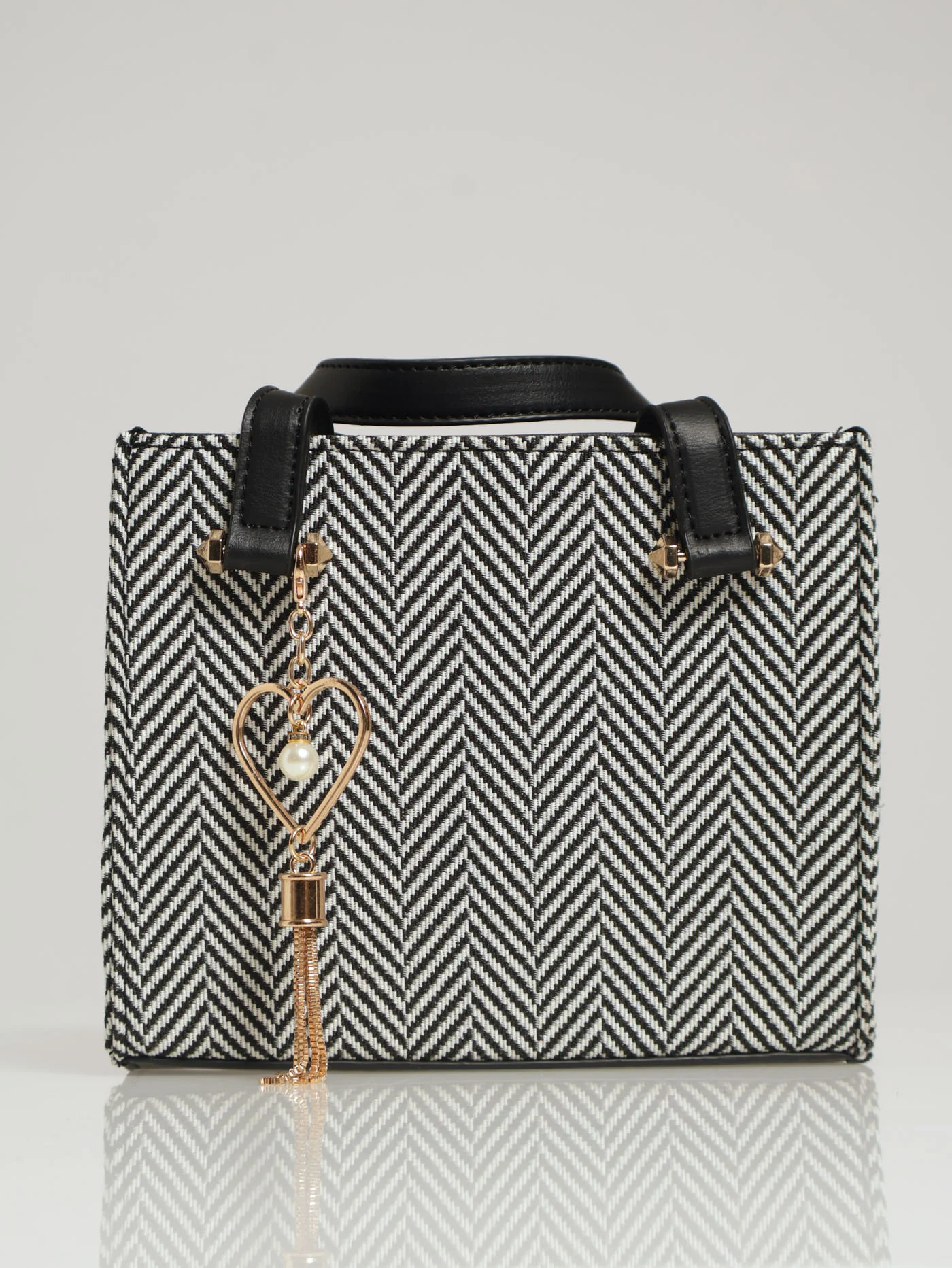 Chevron Buckle Satchel