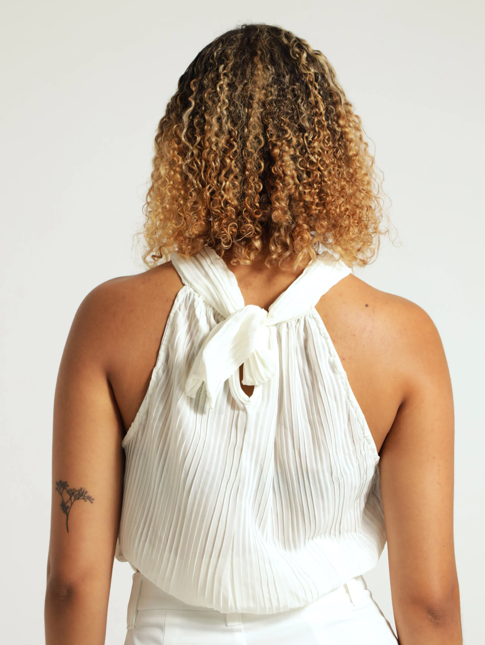 Chiffon Banded Halter Top - Image 3