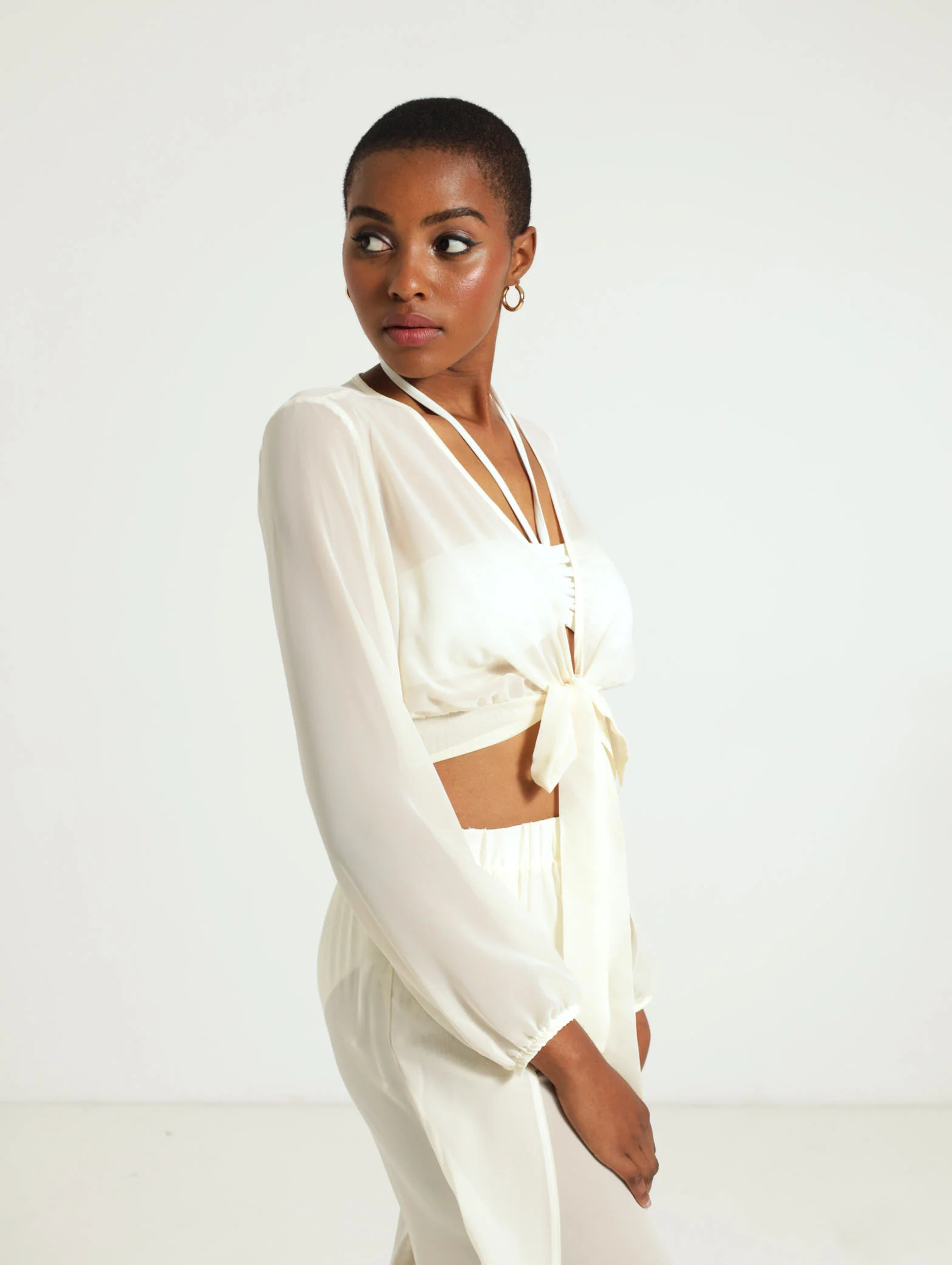 Chiffon Crop Top - Image 2