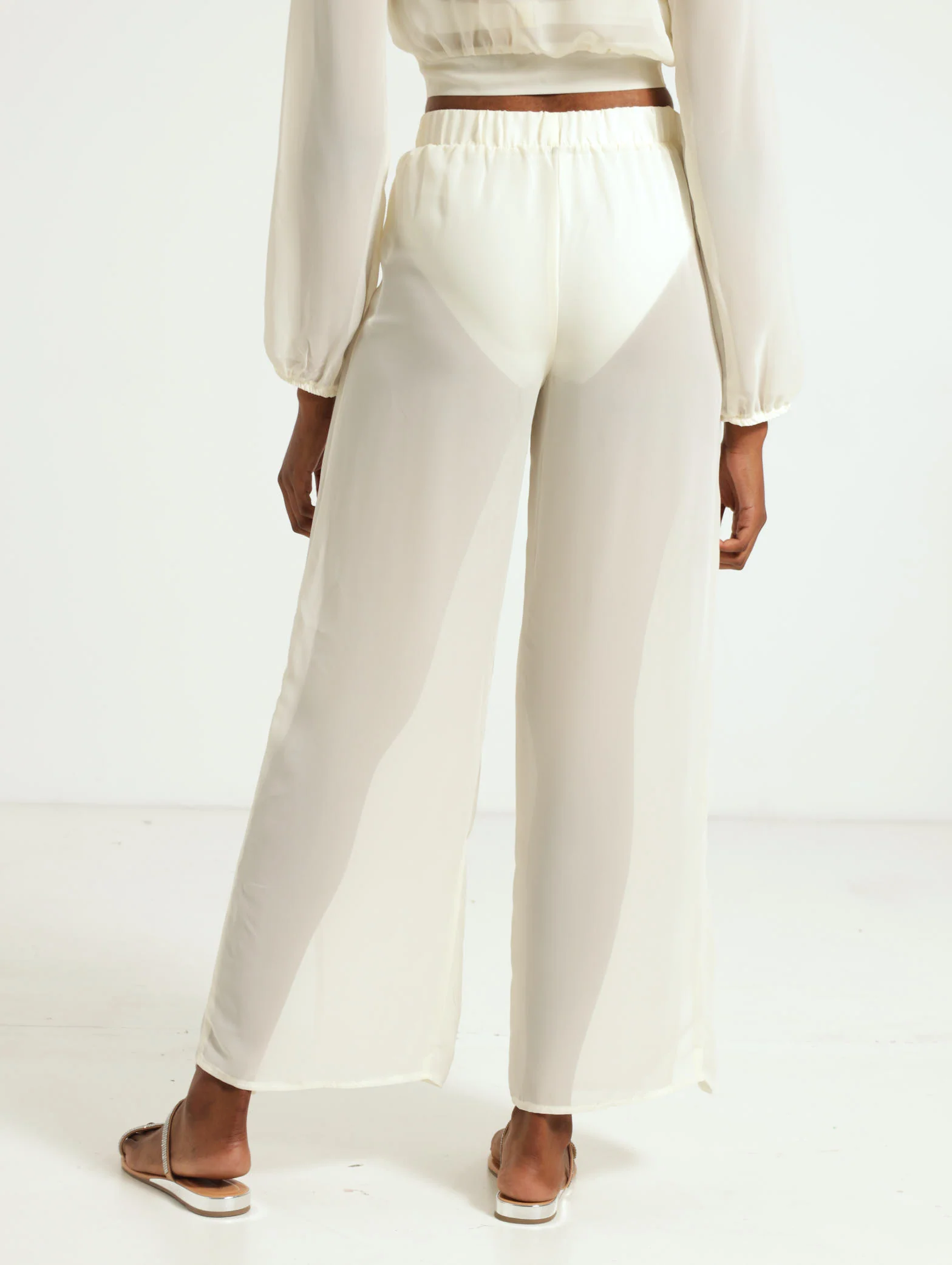 Chiffon Flare Pants - Image 3