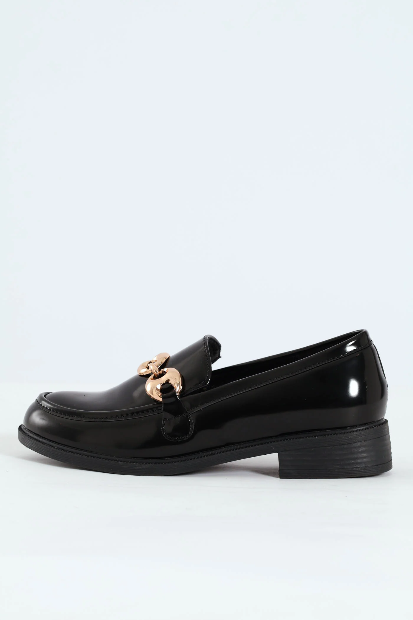 Chunky 3 Link Trim Loafer - Black - Image 6