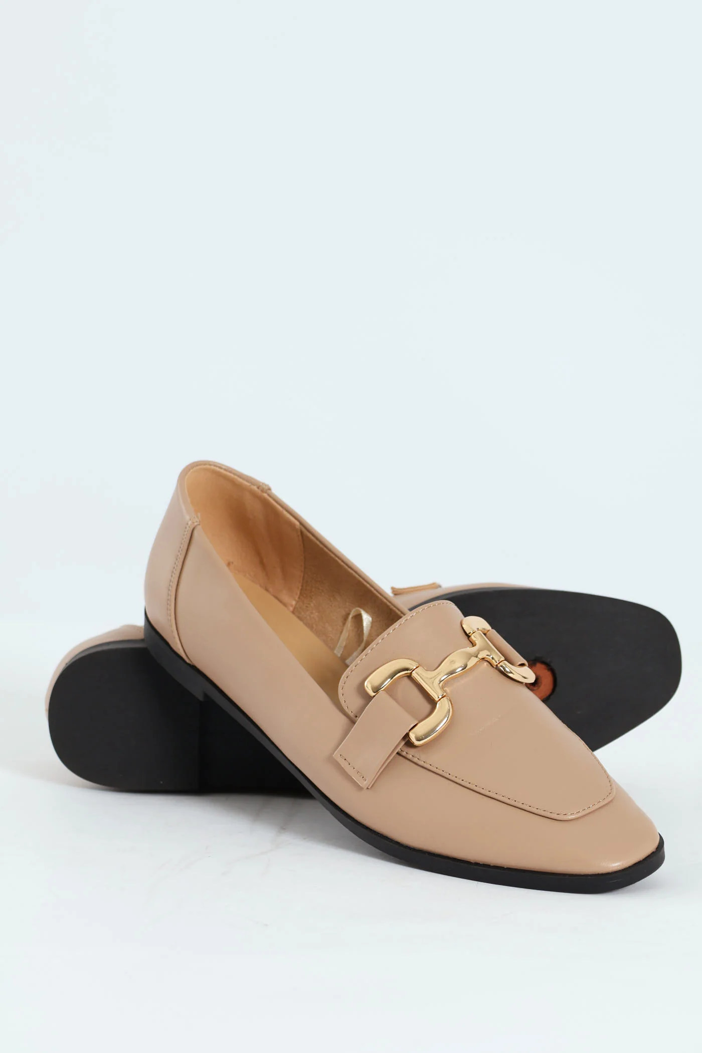 Chunky Bar Trim Loafer - Taupe