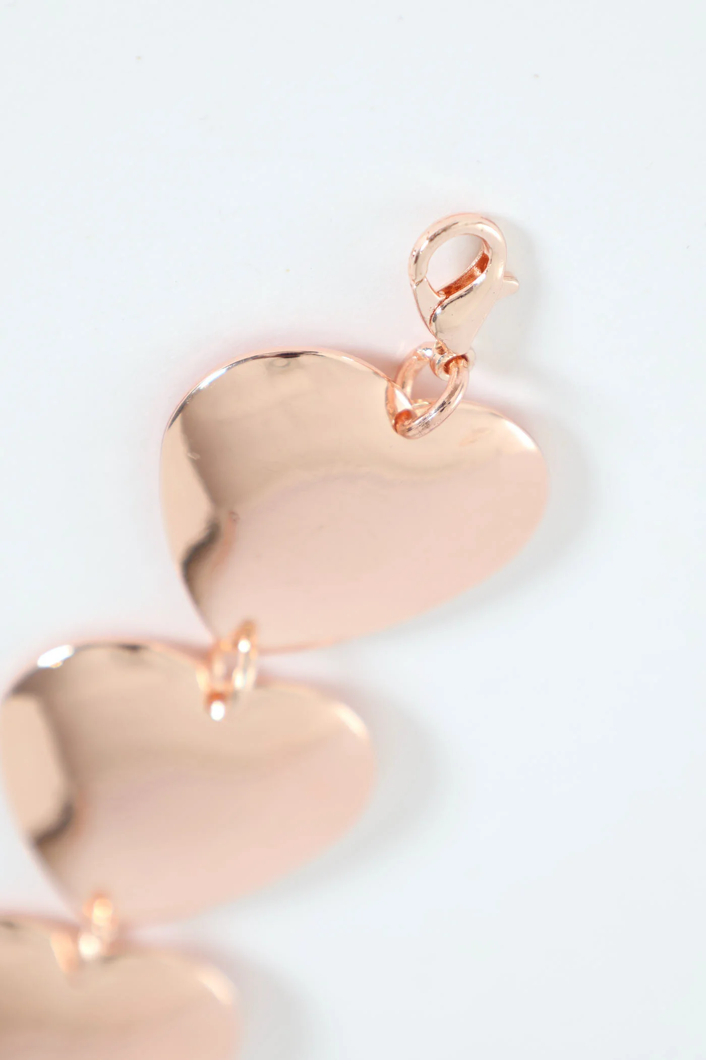Chunky Heart Bracelet - Rose Gold - Image 3