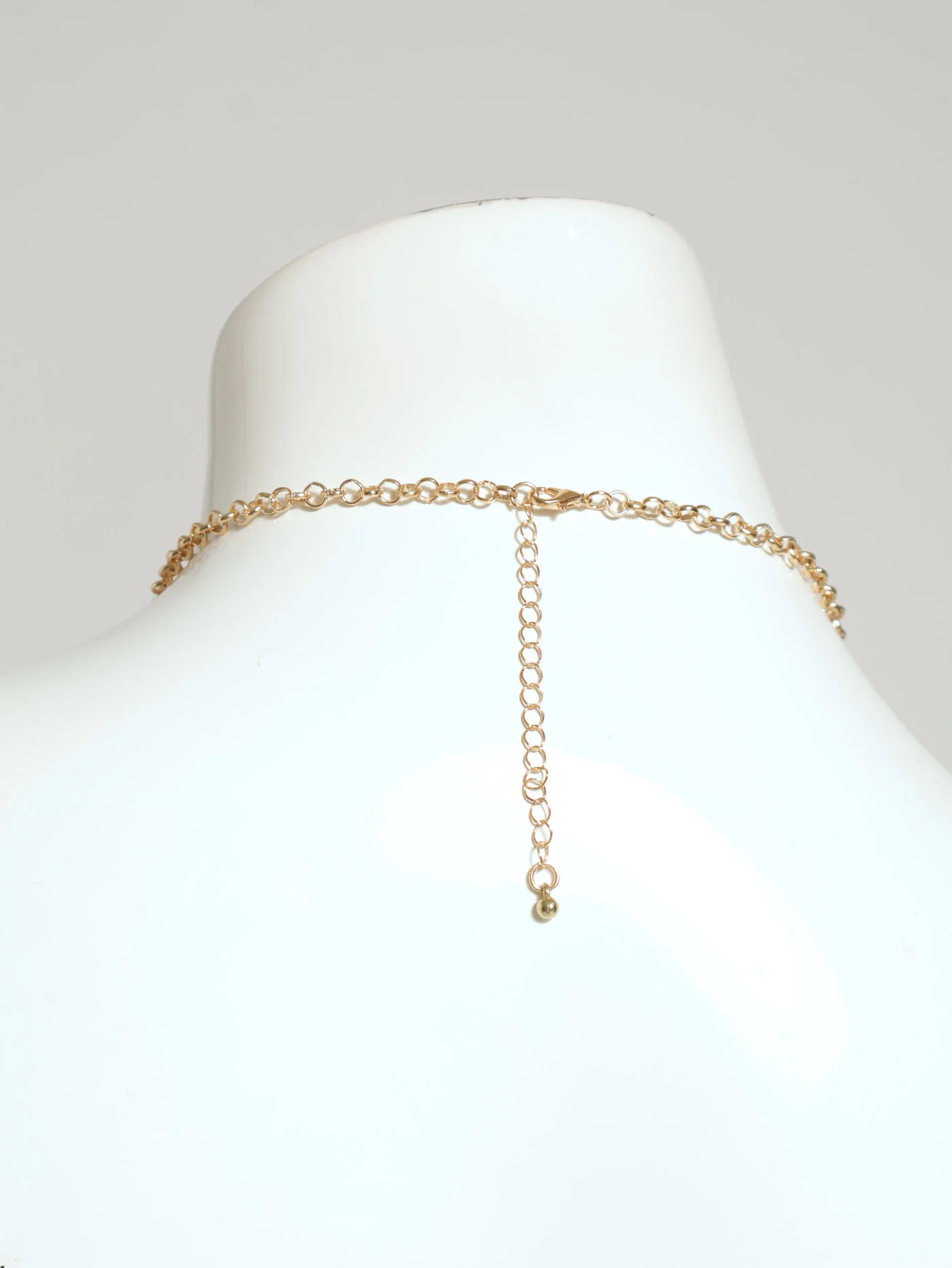 Chunky Heart Single Necklace Gold - Image 3